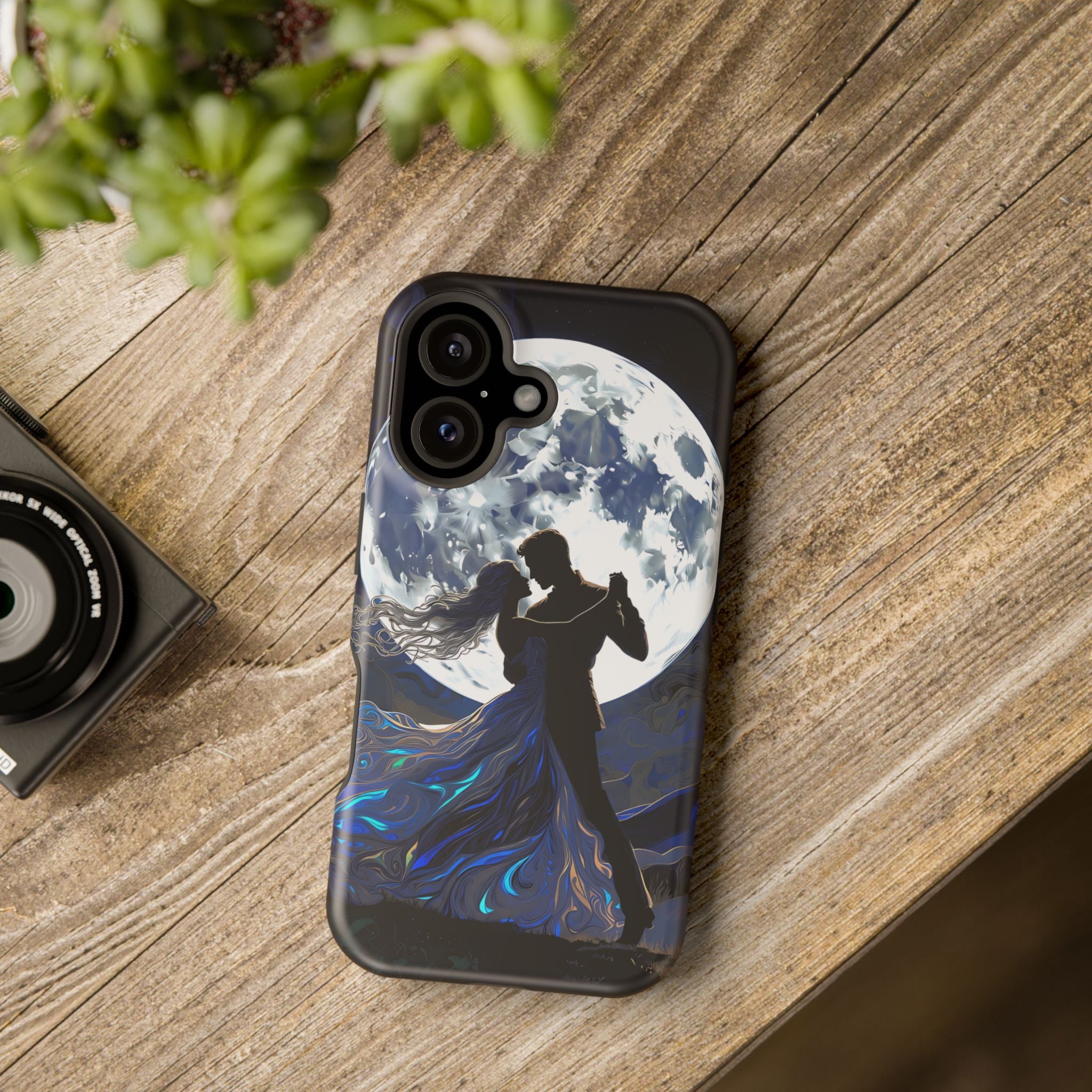 Romantic Moonlight Dance Magnetic Phone Case – iPhone 15–17 & Samsung Galaxy S26