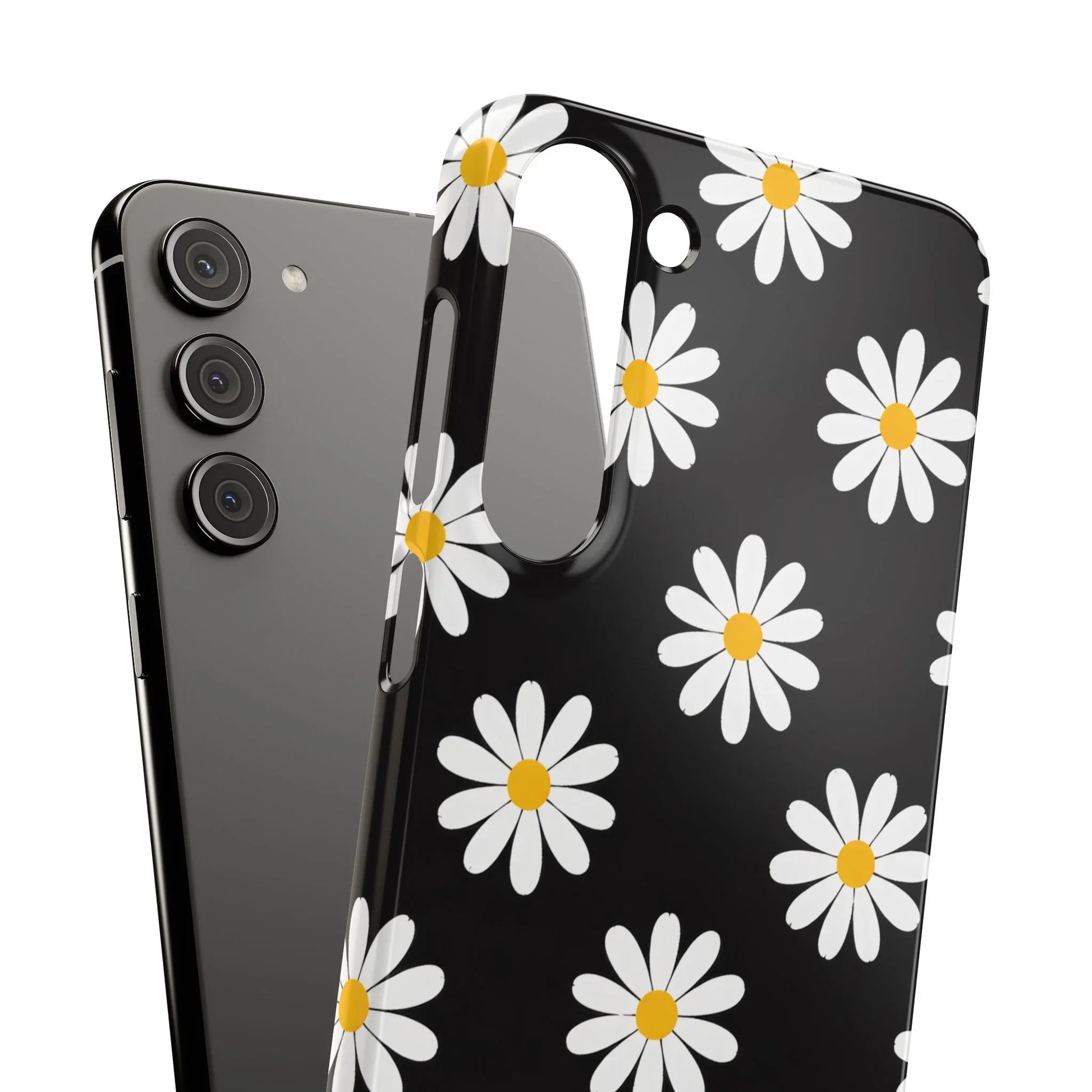 Daisy Charm Phone Case for iPhone 11-17 and Galaxy S20-S25 - KARARMDESIGN