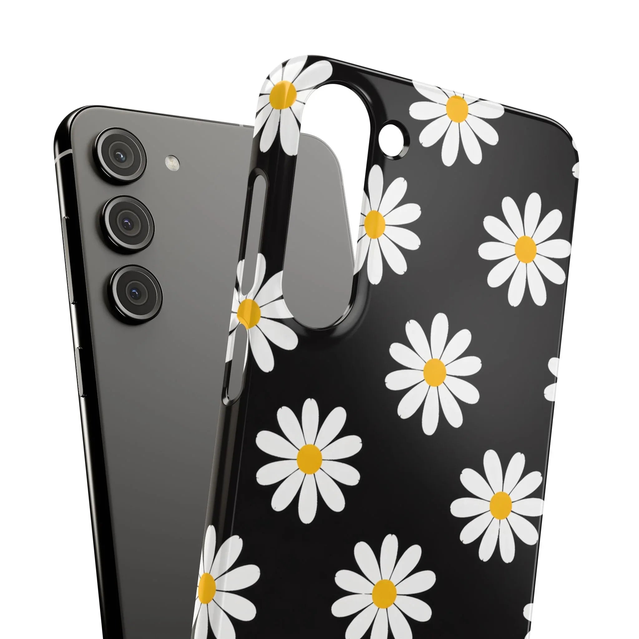 Daisy Charm Phone Case for iPhone 11-17 and Galaxy S20-S25 - KARARMDESIGN