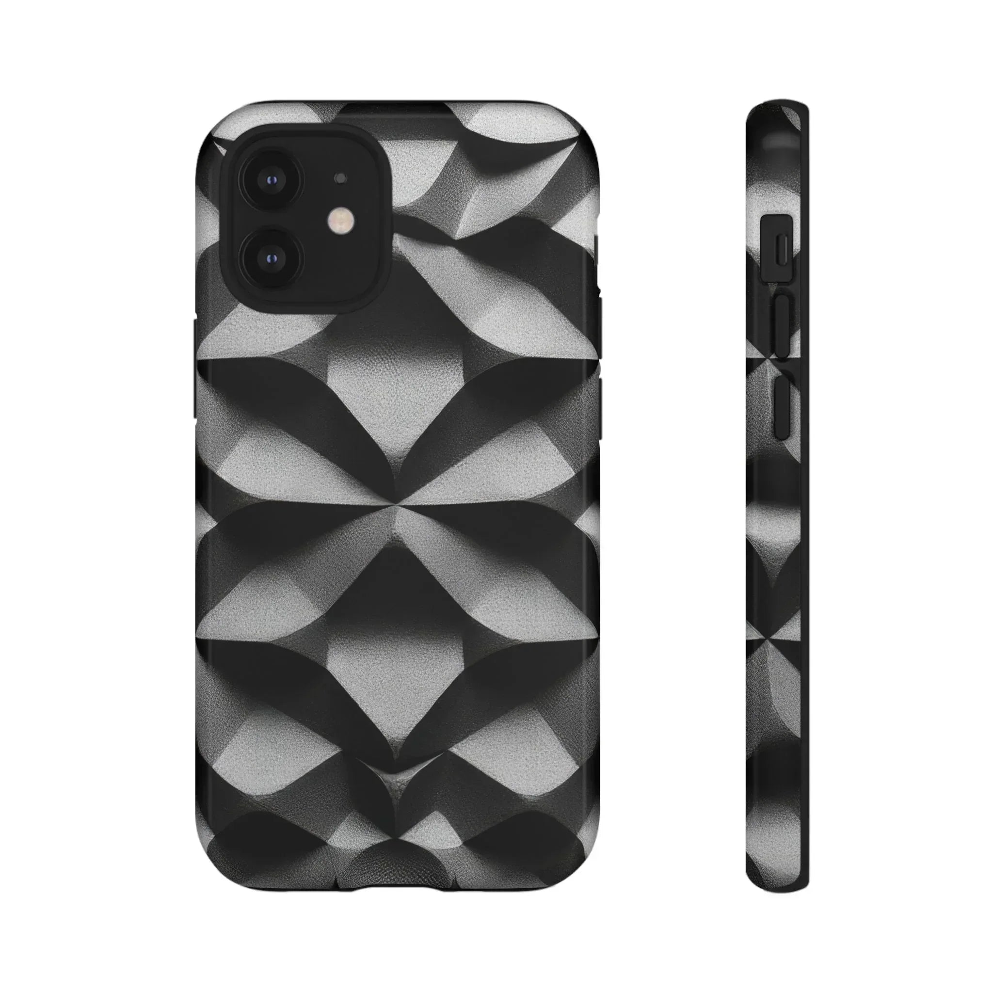 3D Geometric Phone Case for iPhone 8–17 - KARARMDESIGN