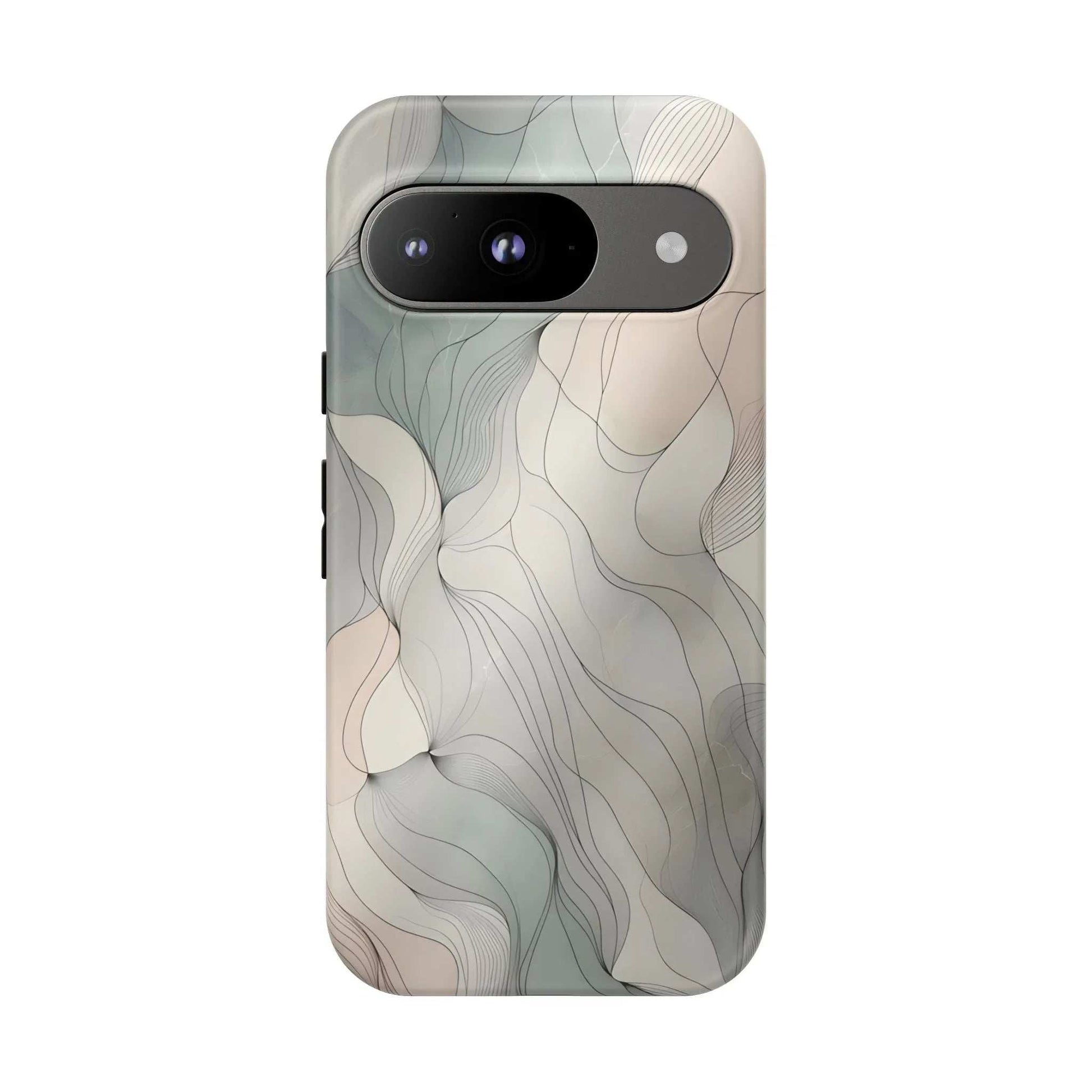 Pastel Wave Phone Case – Minimalist Design for iPhone & Pixel - KARARMDESIGN