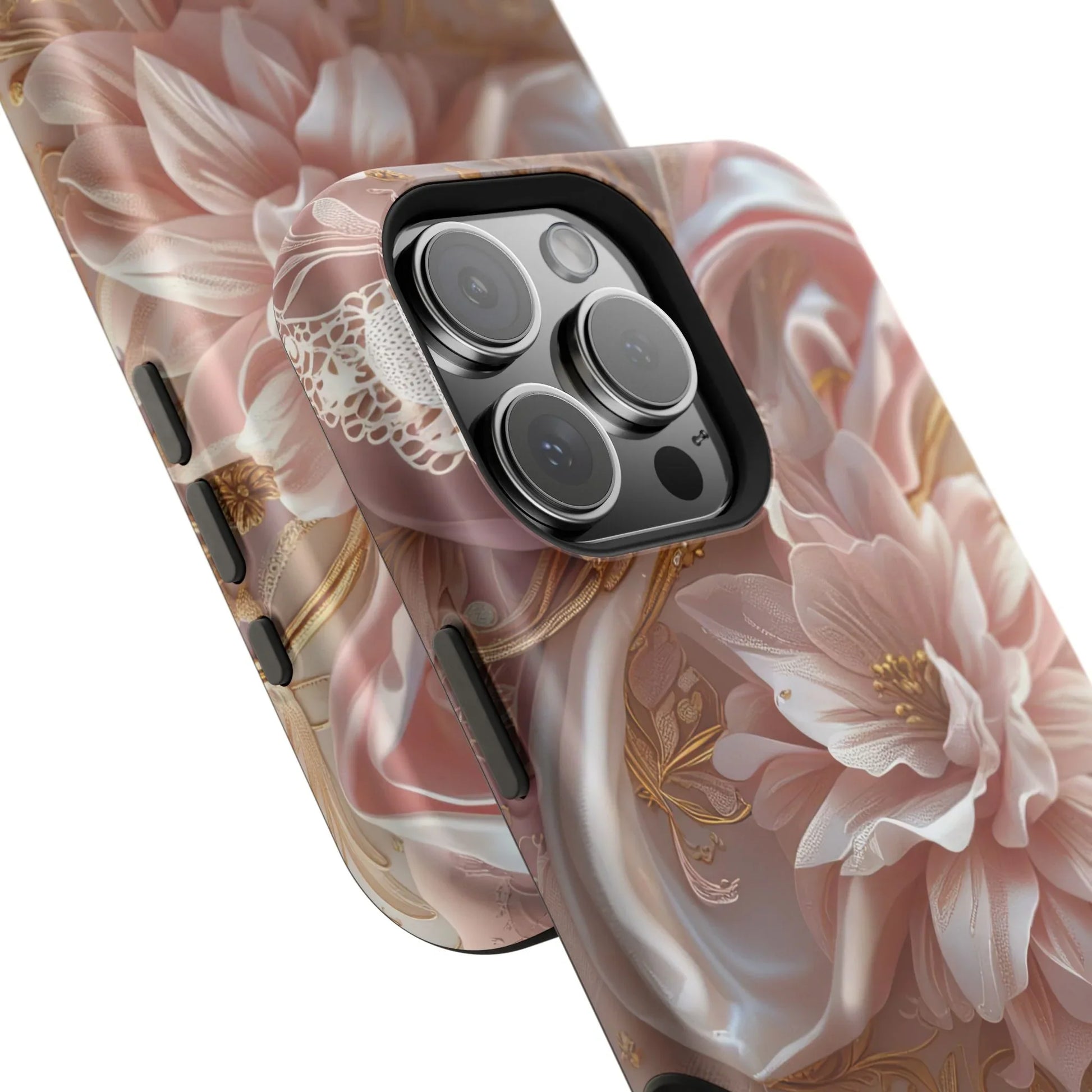 Elegant Floral Phone Case for iPhone 11-17 and Samsung Galaxy S21-S22 - KARARMDESIGN