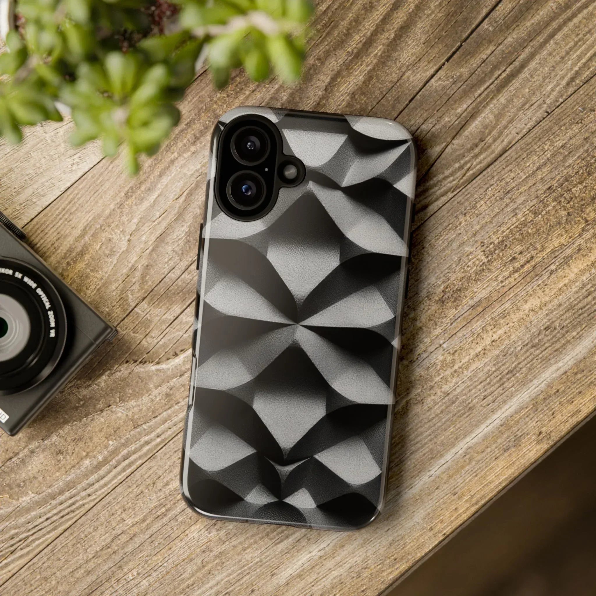 3D Geometric Phone Case for iPhone 8–17 - KARARMDESIGN