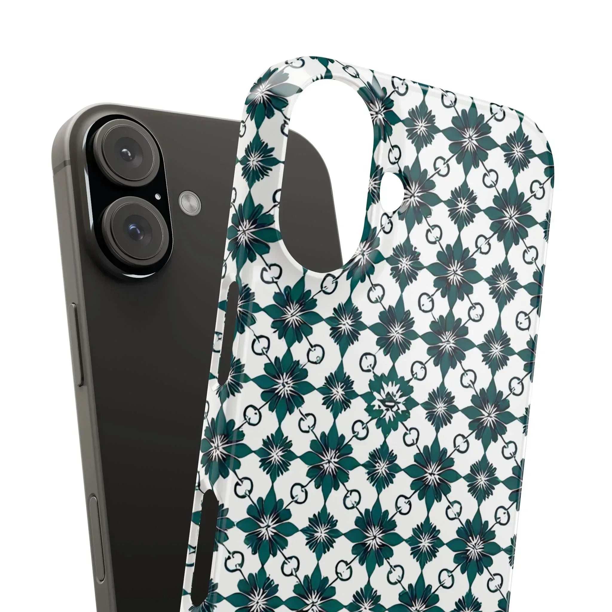 Elegant Geometric Pattern Phone Case for iPhone 11-17 - KARARMDESIGN