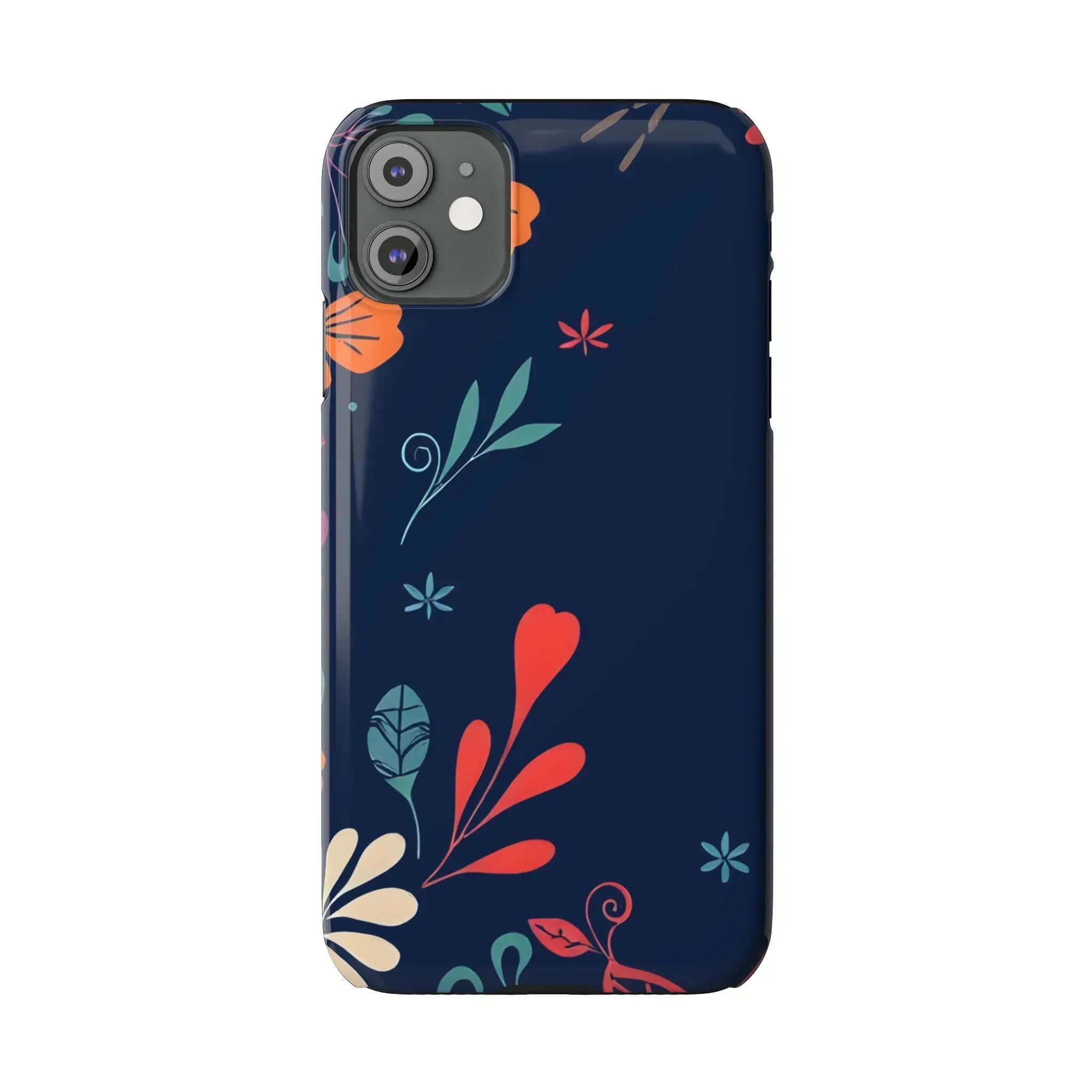 Nightshade Blossoms Phone Case for iPhone 11-17 - KARARMDESIGN
