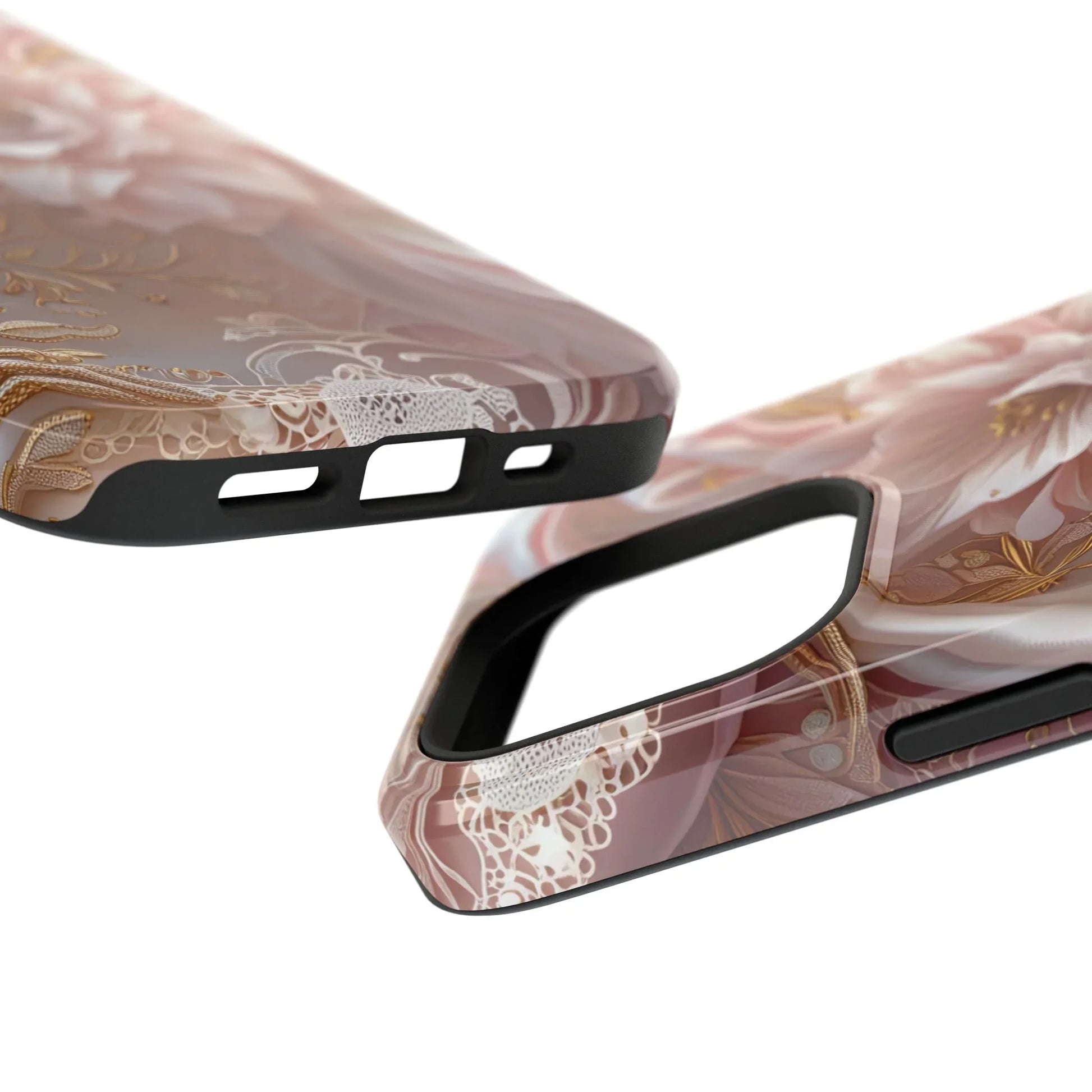 Elegant Floral Phone Case for iPhone 11-17 and Samsung Galaxy S21-S22 - KARARMDESIGN