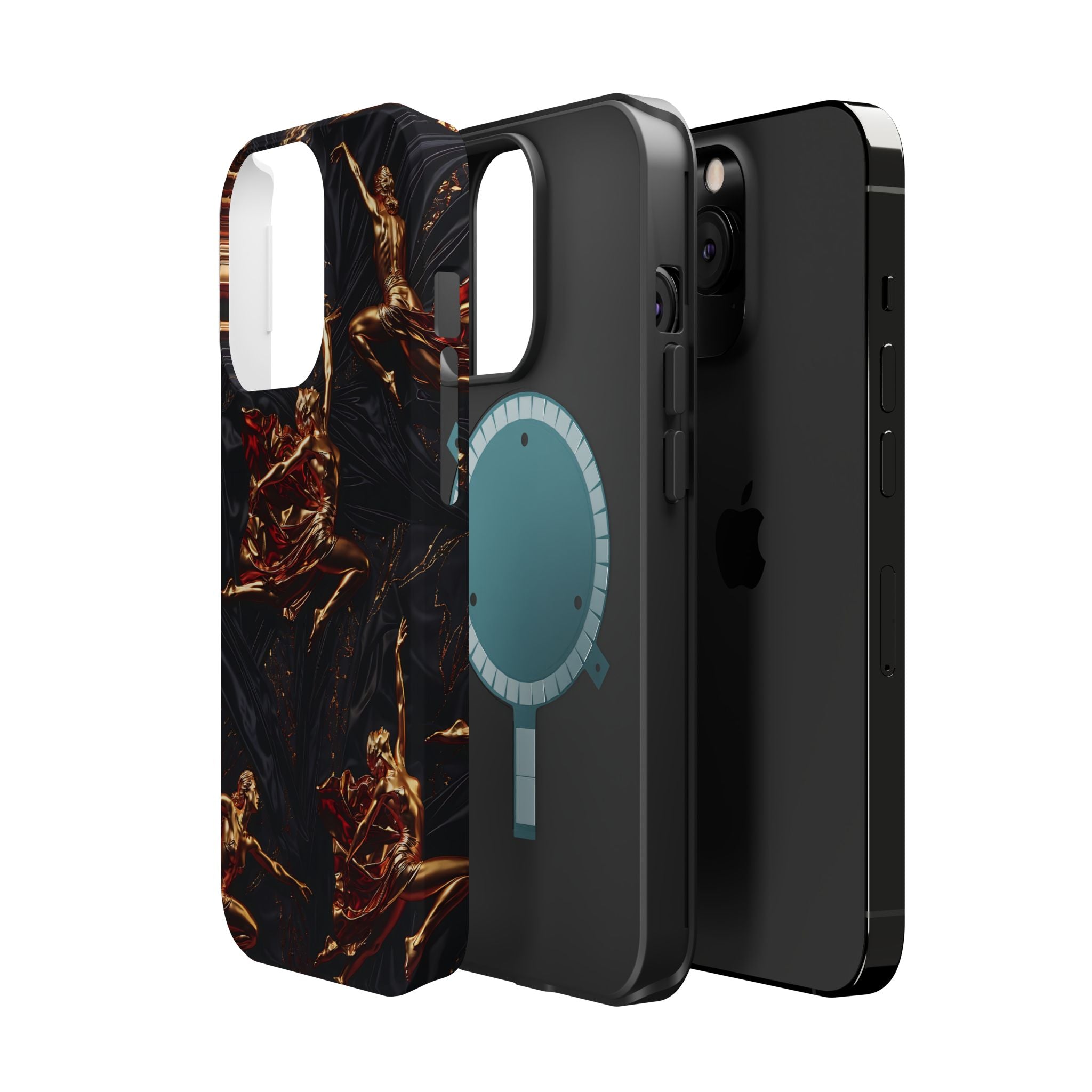 Gold Sculpture Phone Case for iPhone 13-17 & Samsung Galaxy S26