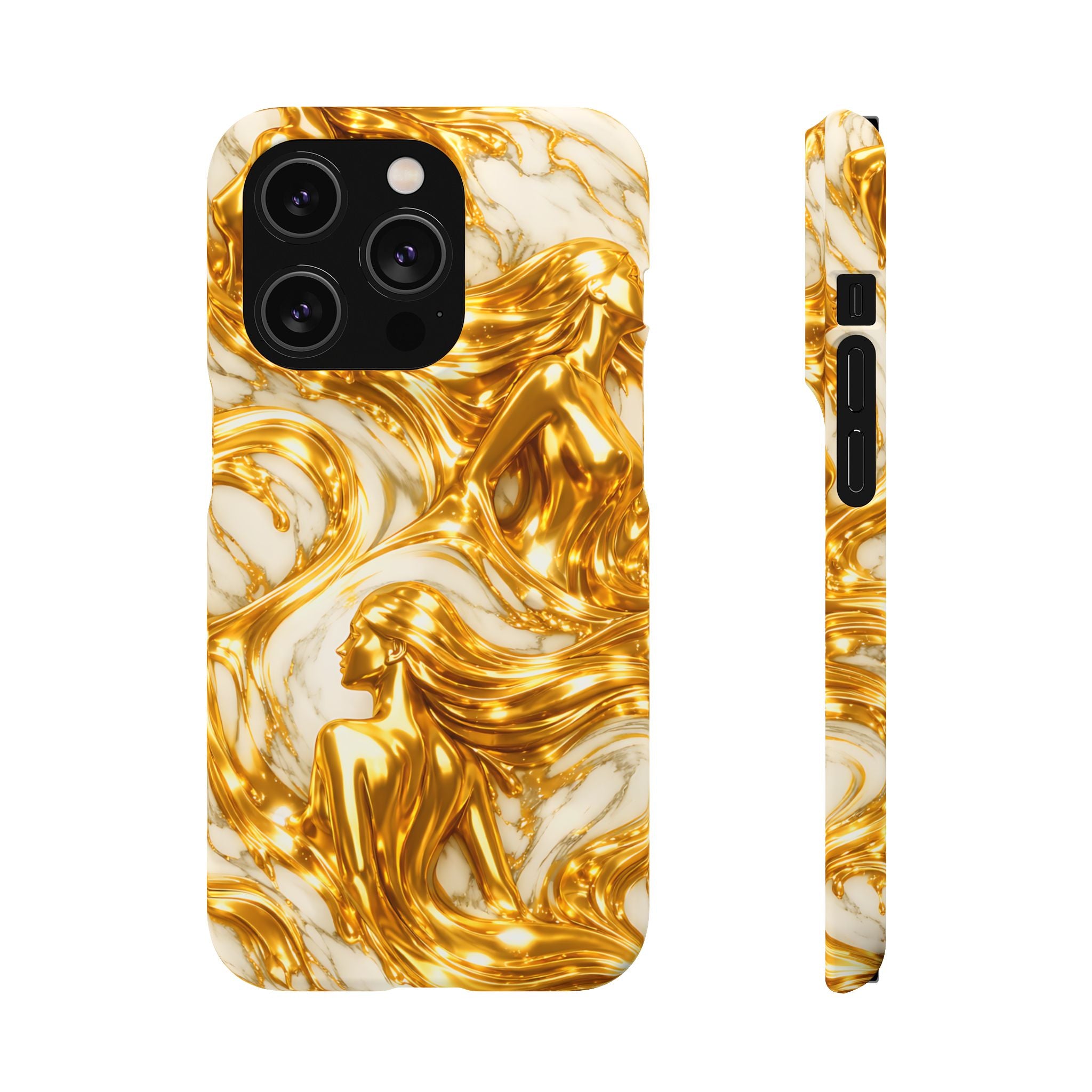Divine Gold Woman Snap Phone Case for iPhone & Galaxy