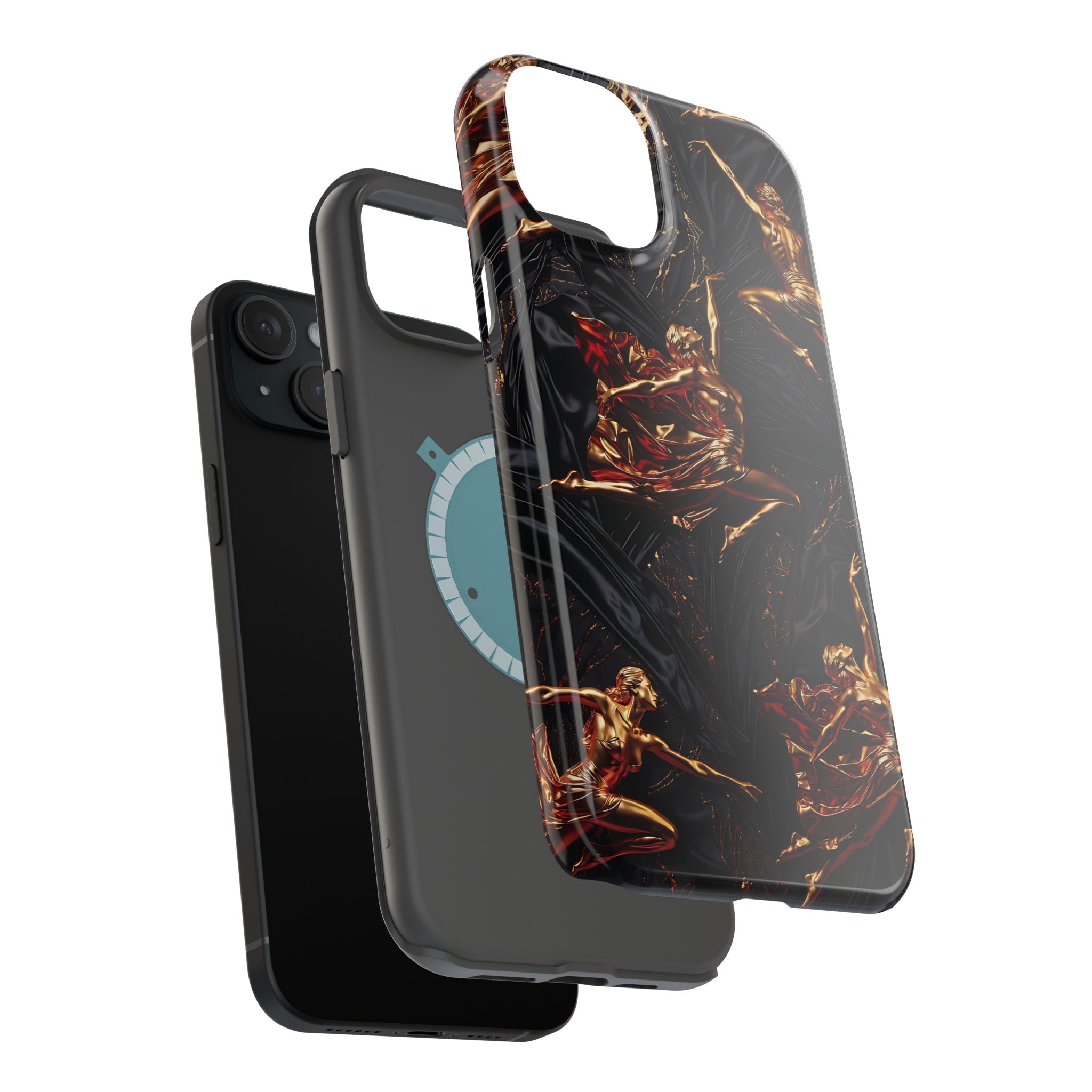 Gold Sculpture Phone Case for iPhone 13-17 & Samsung Galaxy S26