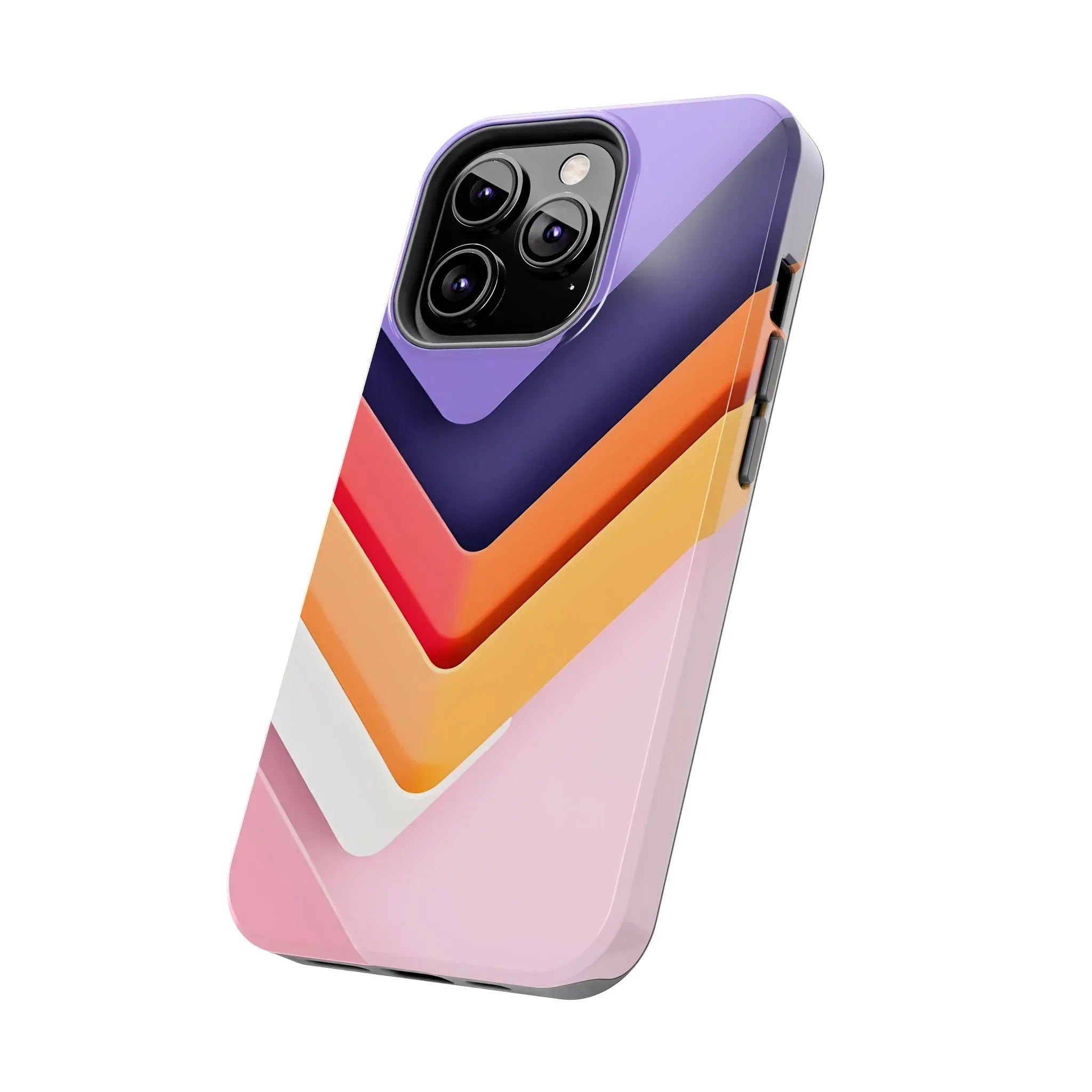 Vibrant Geometric Chevron Phone Case for iPhone and Galaxy - KARARMDESIGN