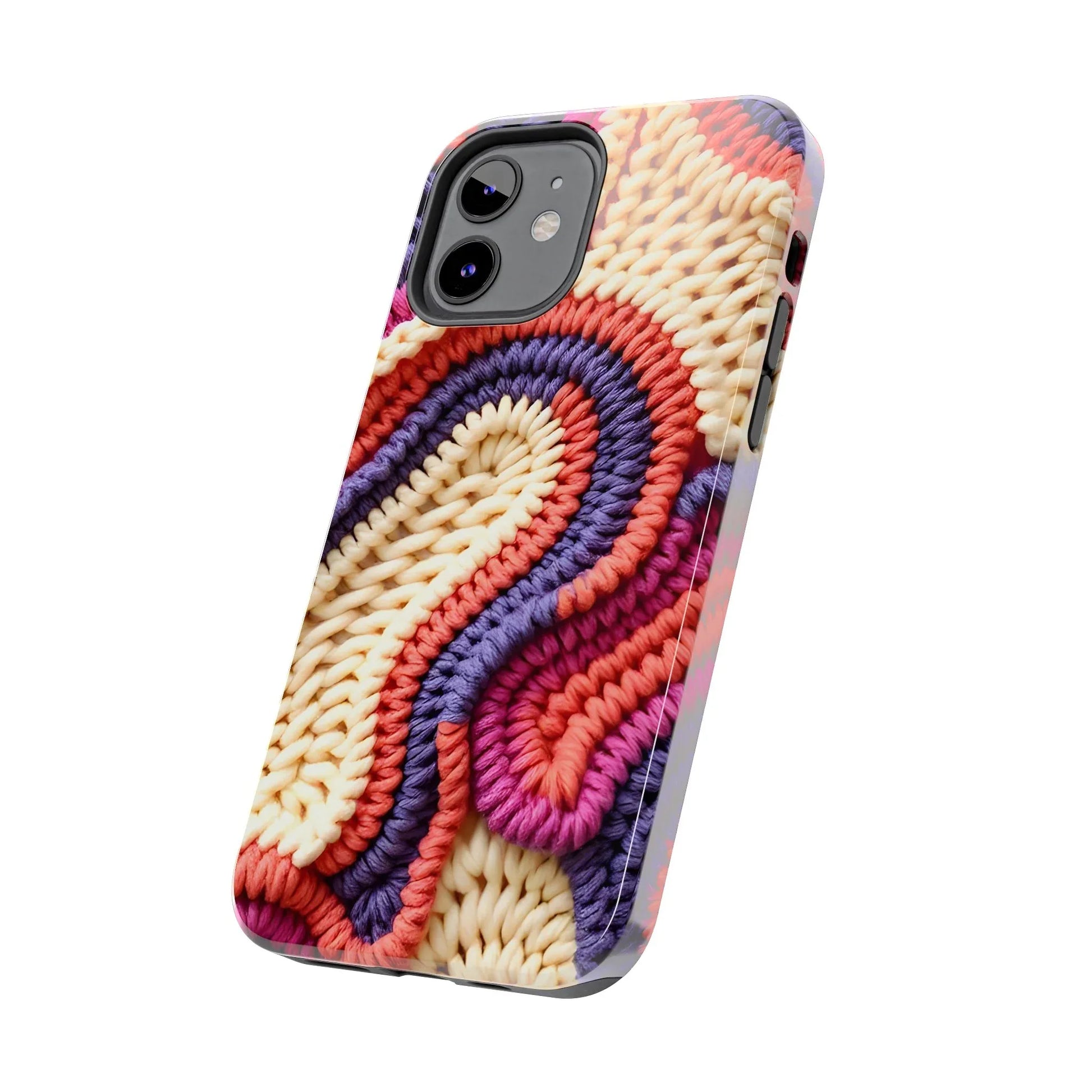 Handwoven Textile Art Phone Case for iPhone 11-17 and Galaxy S21-S25 - KARARMDESIGN