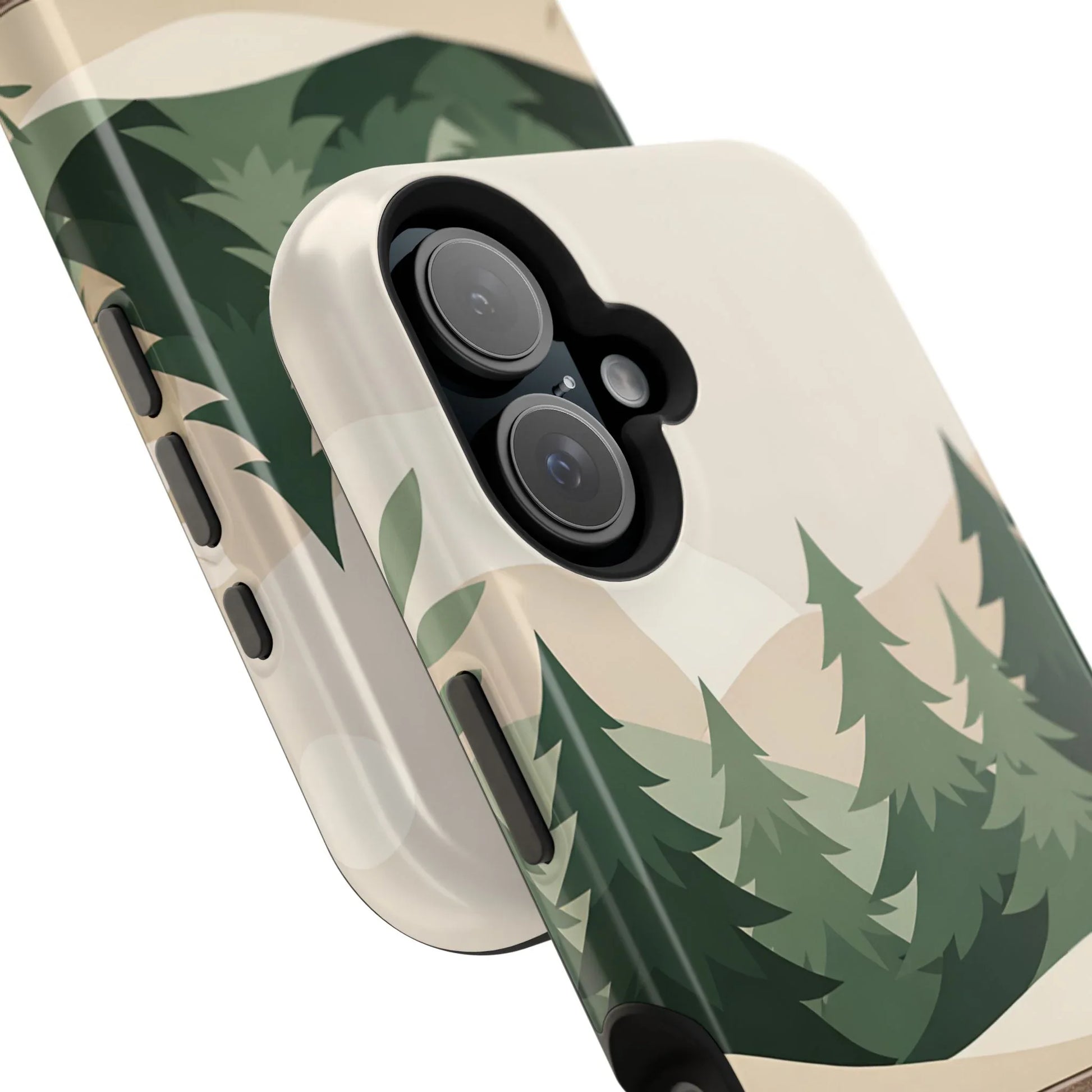 Forest Leather Phone Case for iPhone 11-17 and Galaxy S21-S25 - KARARMDESIGN