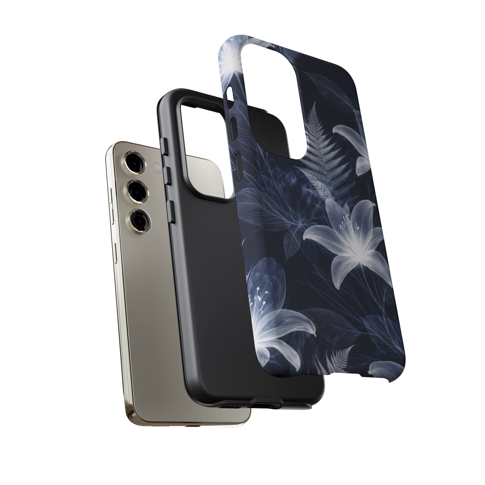 Moonlight Garden Phone Case for iPhone 11-17 and Galaxy S20-S26