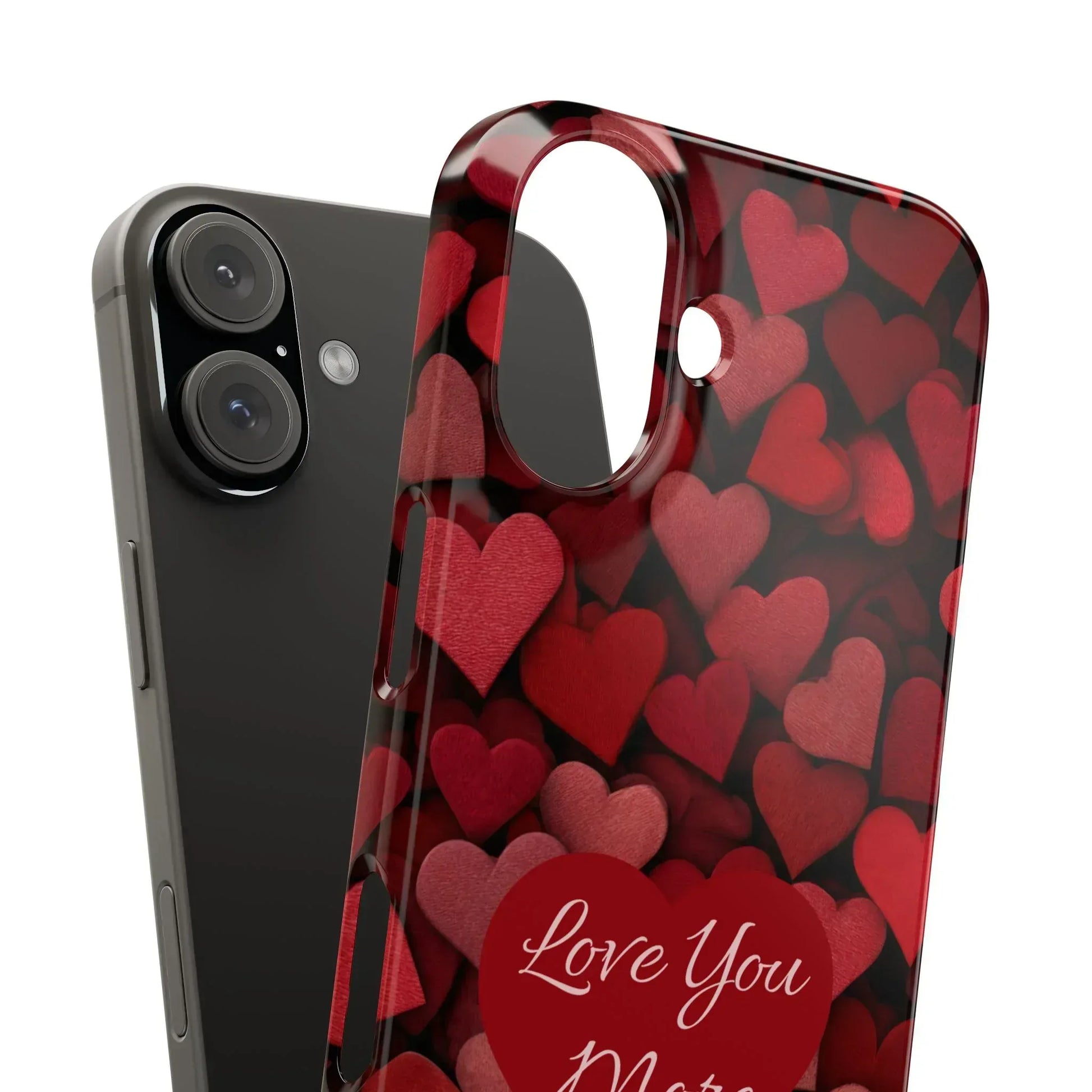 Love You More Phone Case Slim Phone Cases for iPhone 11-17 - KARARMDESIGN