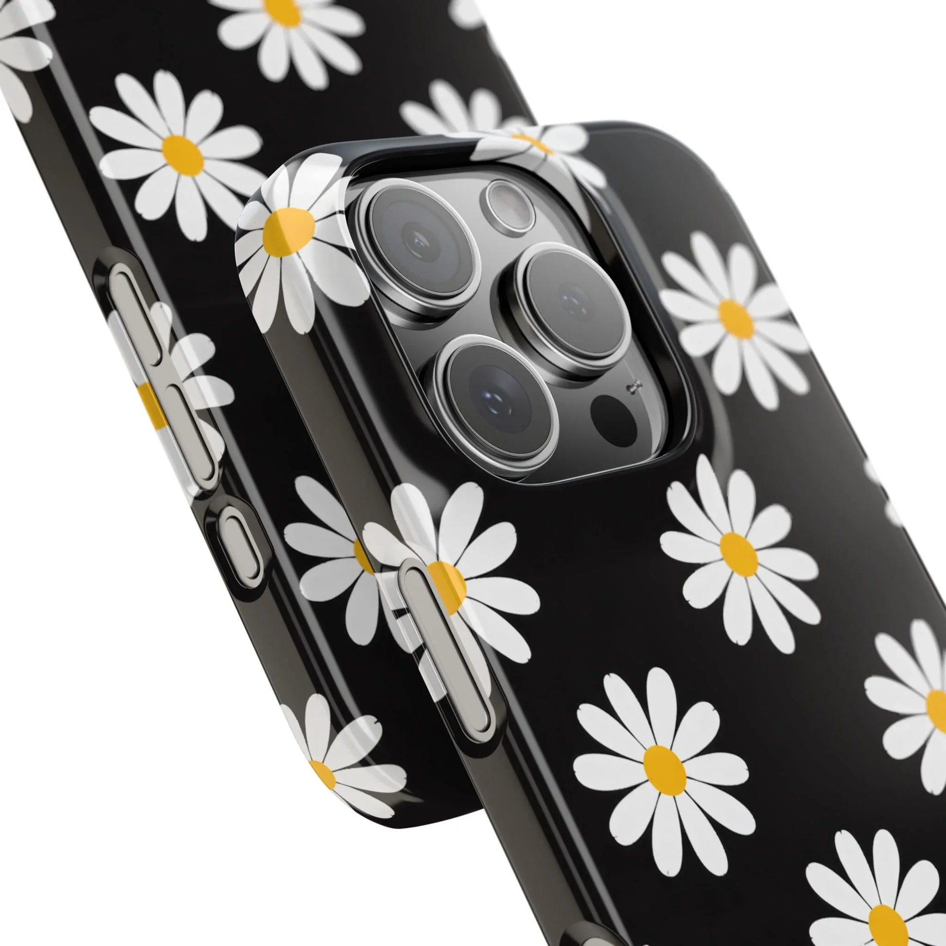 Daisy Charm Phone Case for iPhone 11-17 and Galaxy S20-S25 - KARARMDESIGN