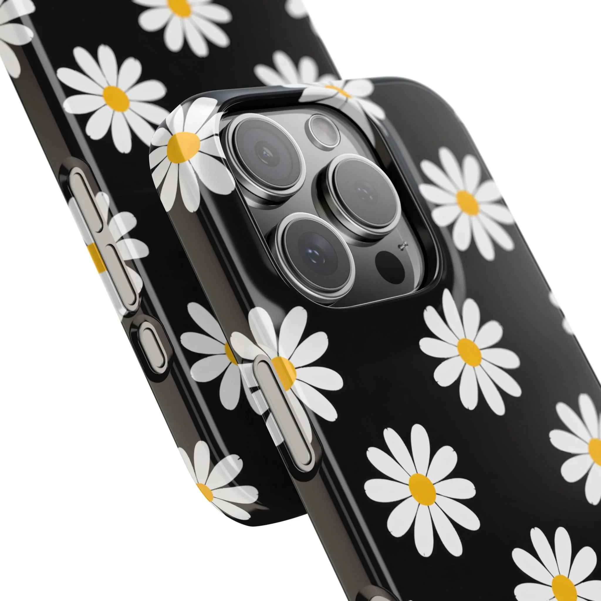 Daisy Charm Phone Case for iPhone 11-17 and Galaxy S20-S25 - KARARMDESIGN