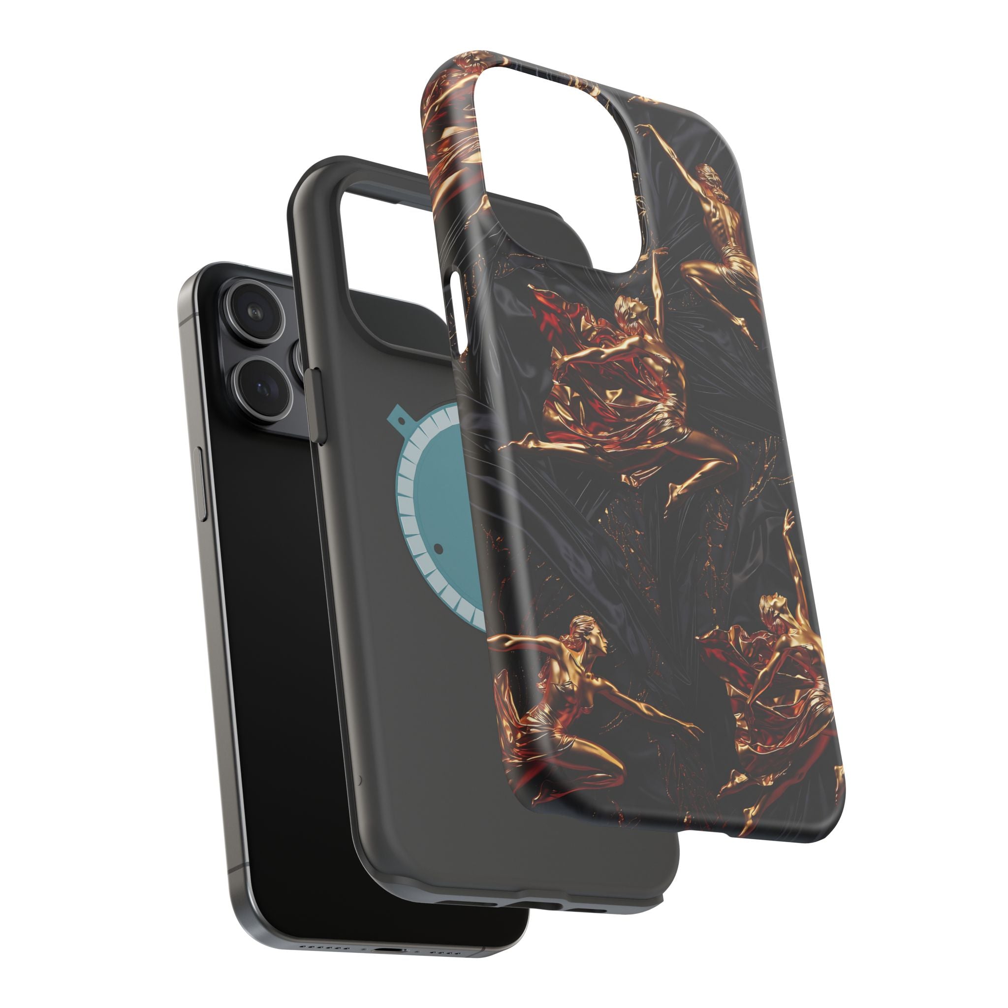 Gold Sculpture Phone Case for iPhone 13-17 & Samsung Galaxy S26