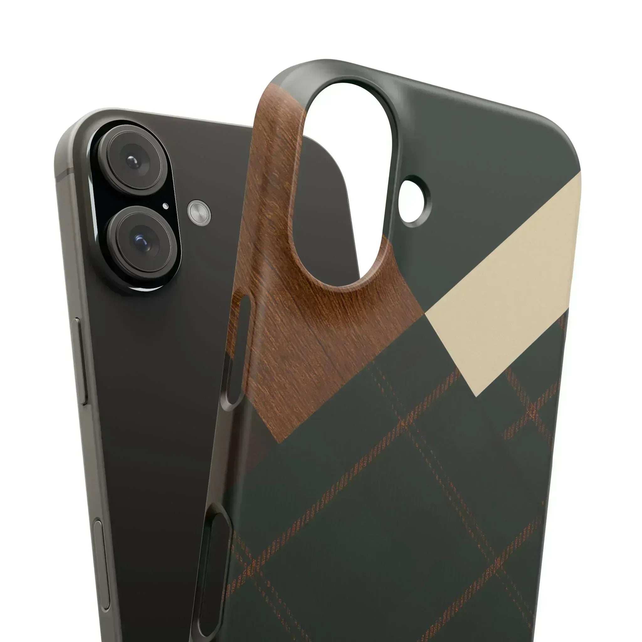 Rustic Green Phone Case for iPhone 8-16 and Galaxy S20-S24 - KARARMDESIGN