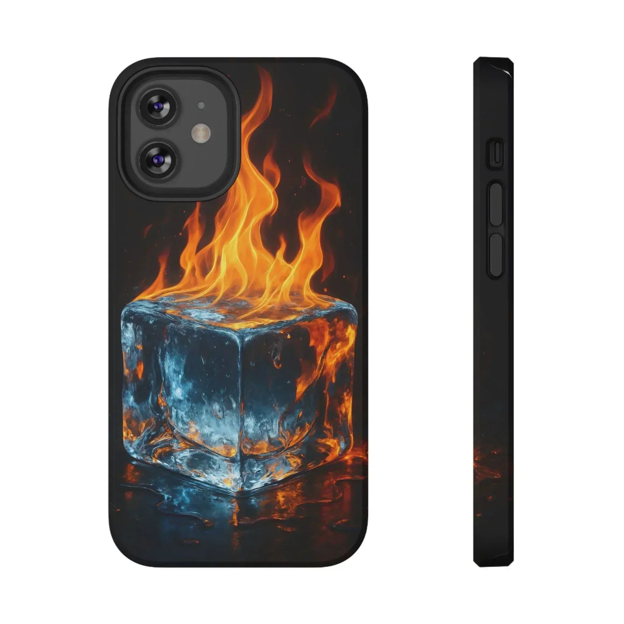 Flame Ice Phone Case for iPhone 12-16 and Galaxy S21-S22 - KARARMDESIGN