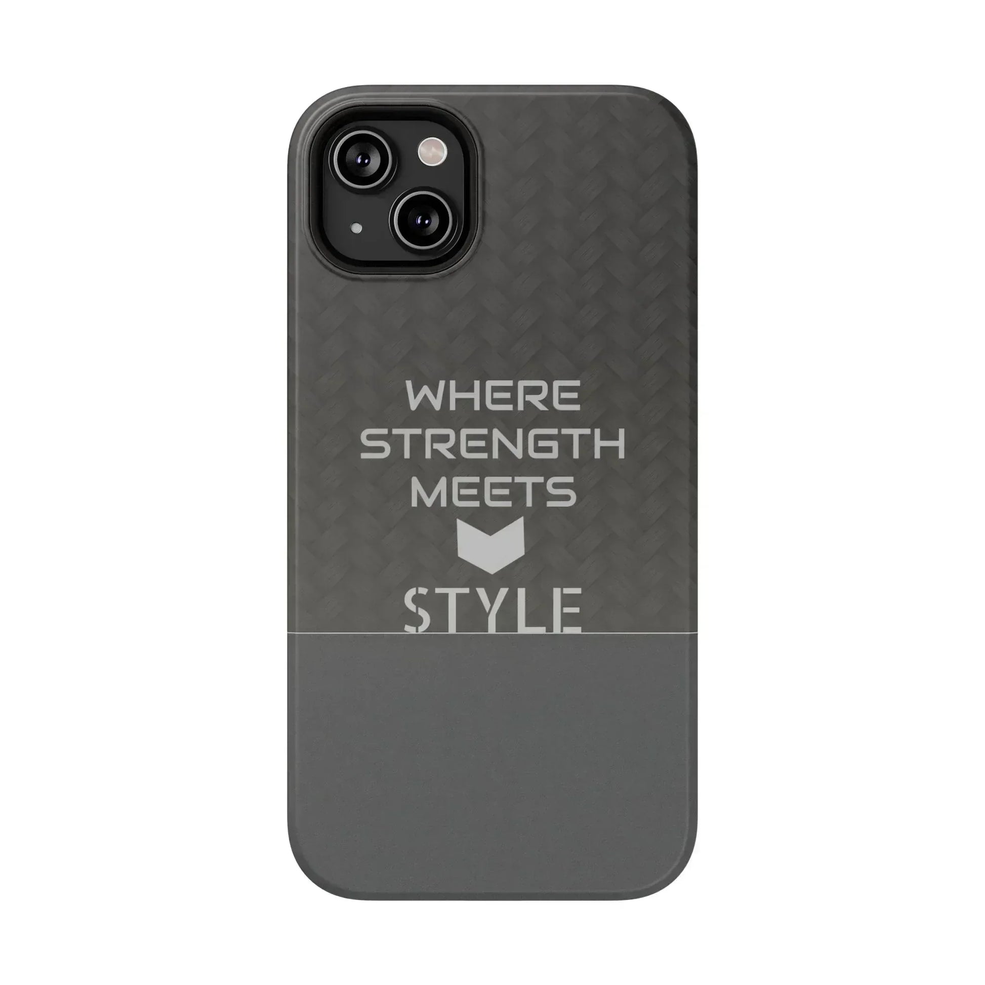 Gray Carbon Phone Case for iPhone 12-16 and Galaxy S21-S22 - KARARMDESIGN