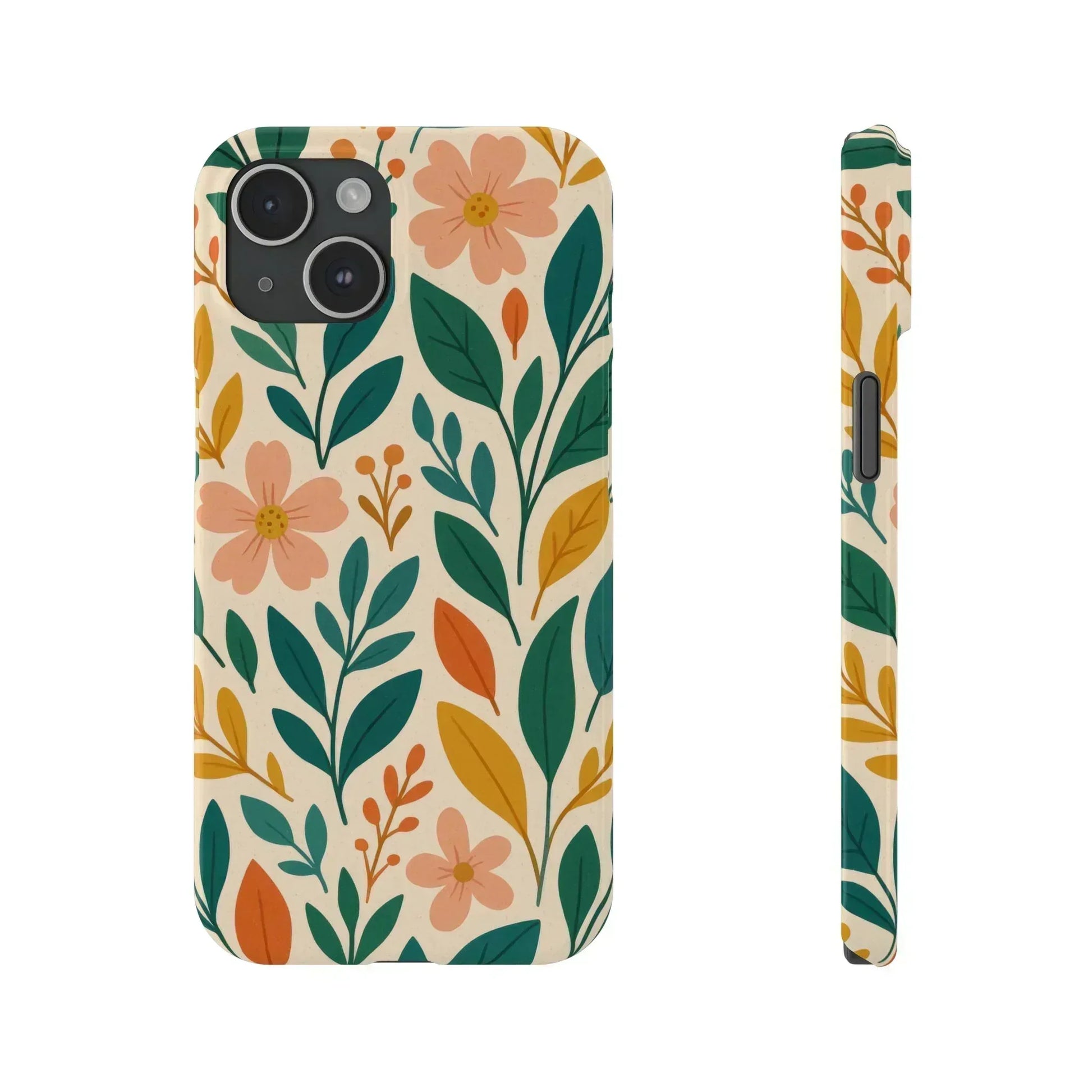 Floral Harmony Phone Case for iPhone 11-16 - KARARMDESIGN