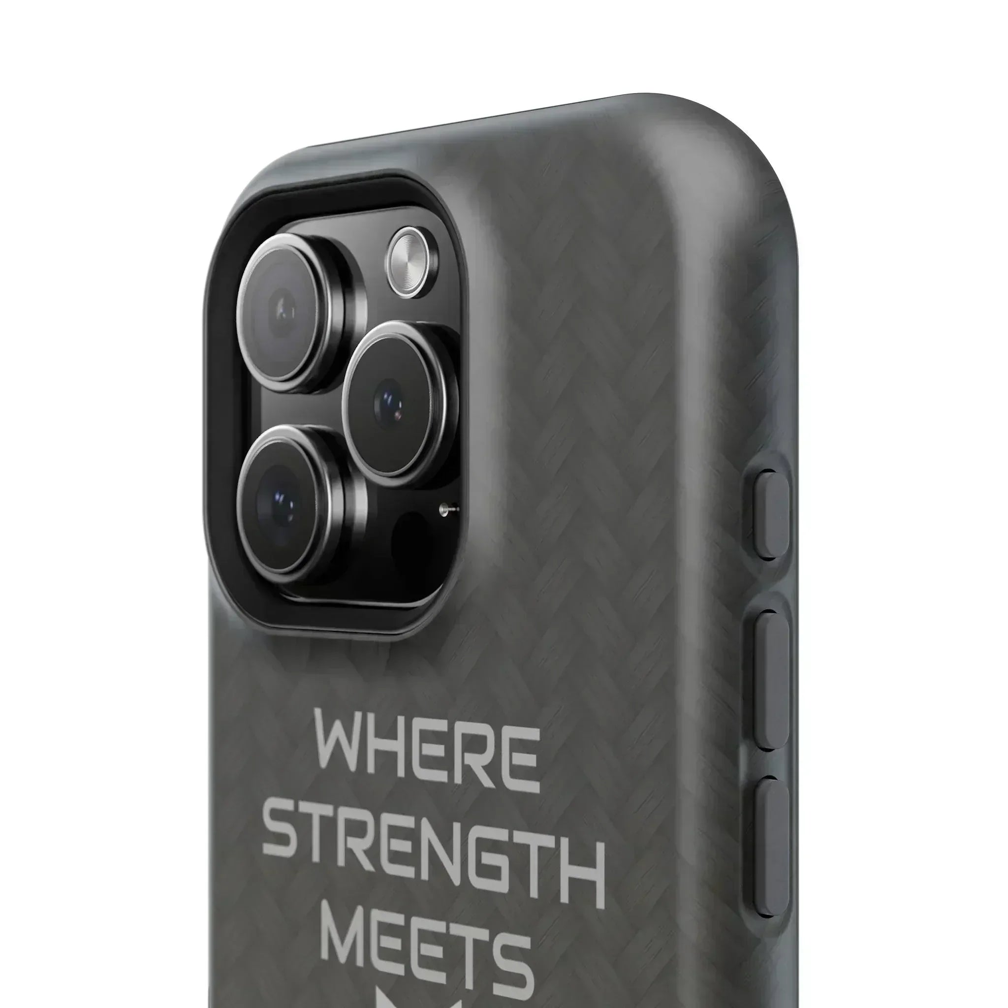 Gray Carbon Phone Case for iPhone 12-16 and Galaxy S21-S22 - KARARMDESIGN