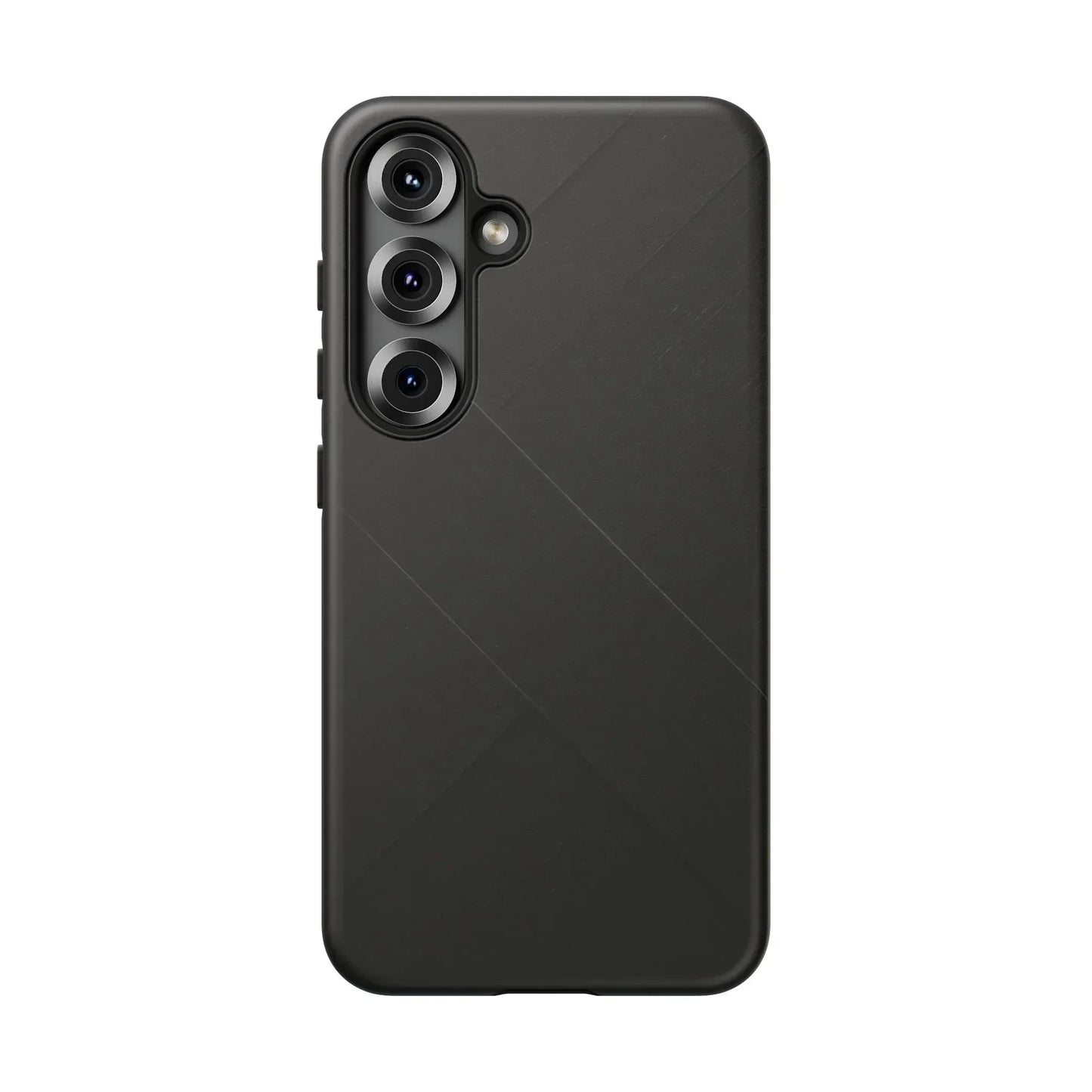 Matte Black Diagonal Line Phone Case for iPhone 8-16 and Galaxy S10-S25 Models - KarArmDesign