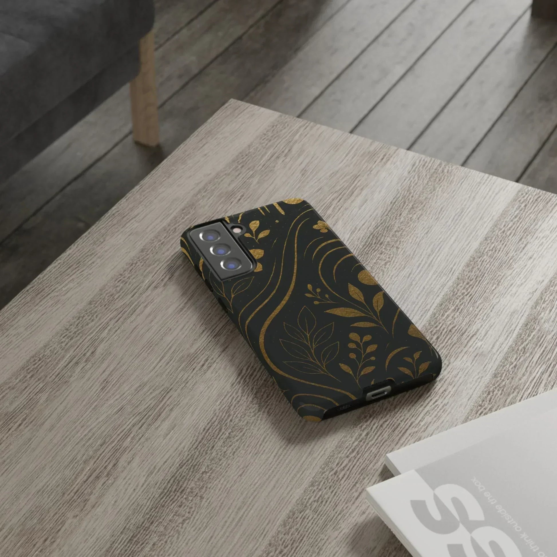 Foil Frenzy Abstract Gold Pattern Phone Case for Samsung Galaxy and Google Pixel - KarArmDesign