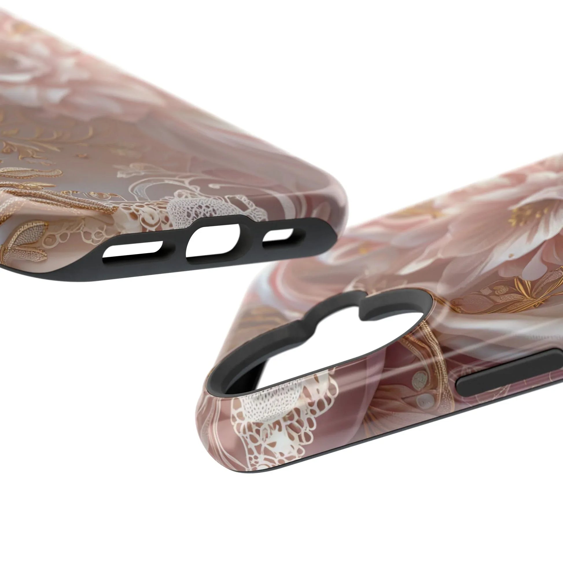 Elegant Floral Phone Case for iPhone 11-17 and Samsung Galaxy S21-S22 - KARARMDESIGN