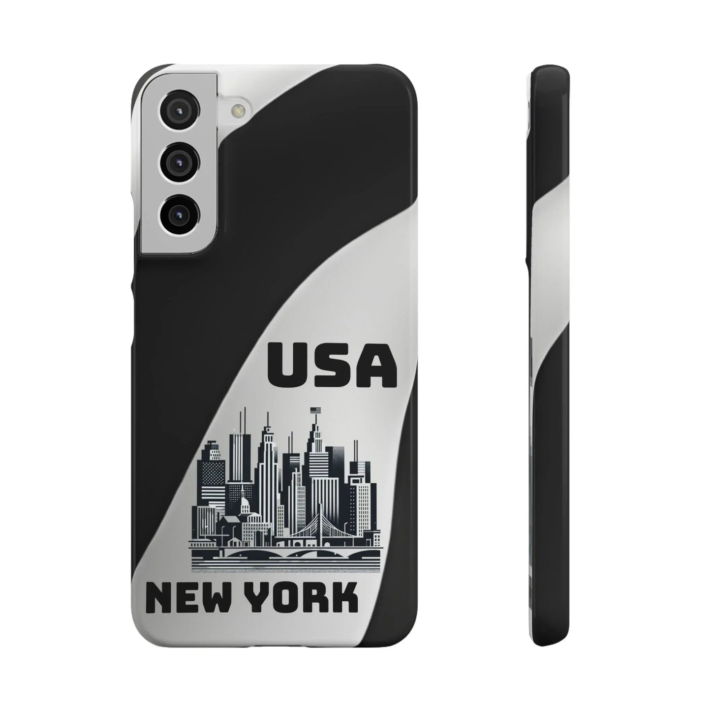Monochrome New York City Skyline Phone Case for iPhone, Galaxy & Pixel - KarArmDesign