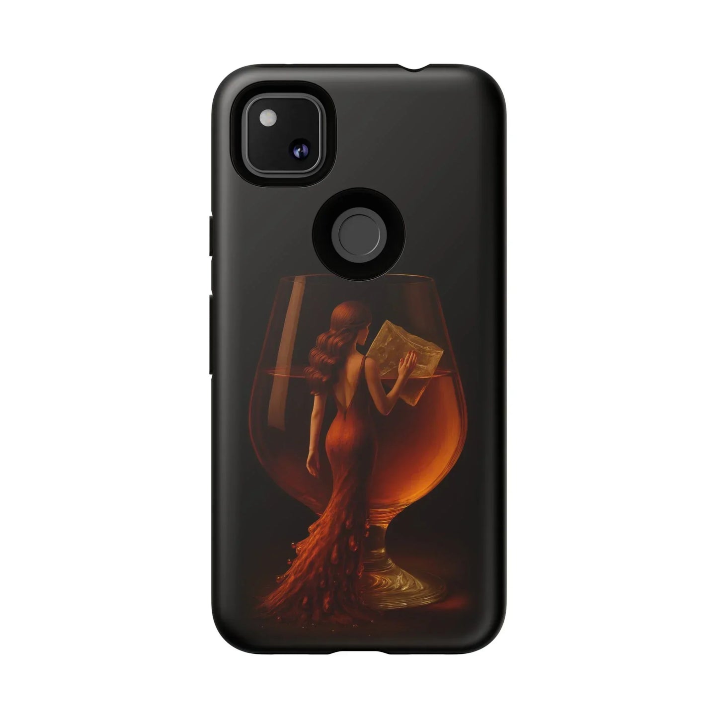 Elegant Midnight Lady Phone Case for iPhone 8-16 and Google Pixel up to 9 Models - KarArmDesign