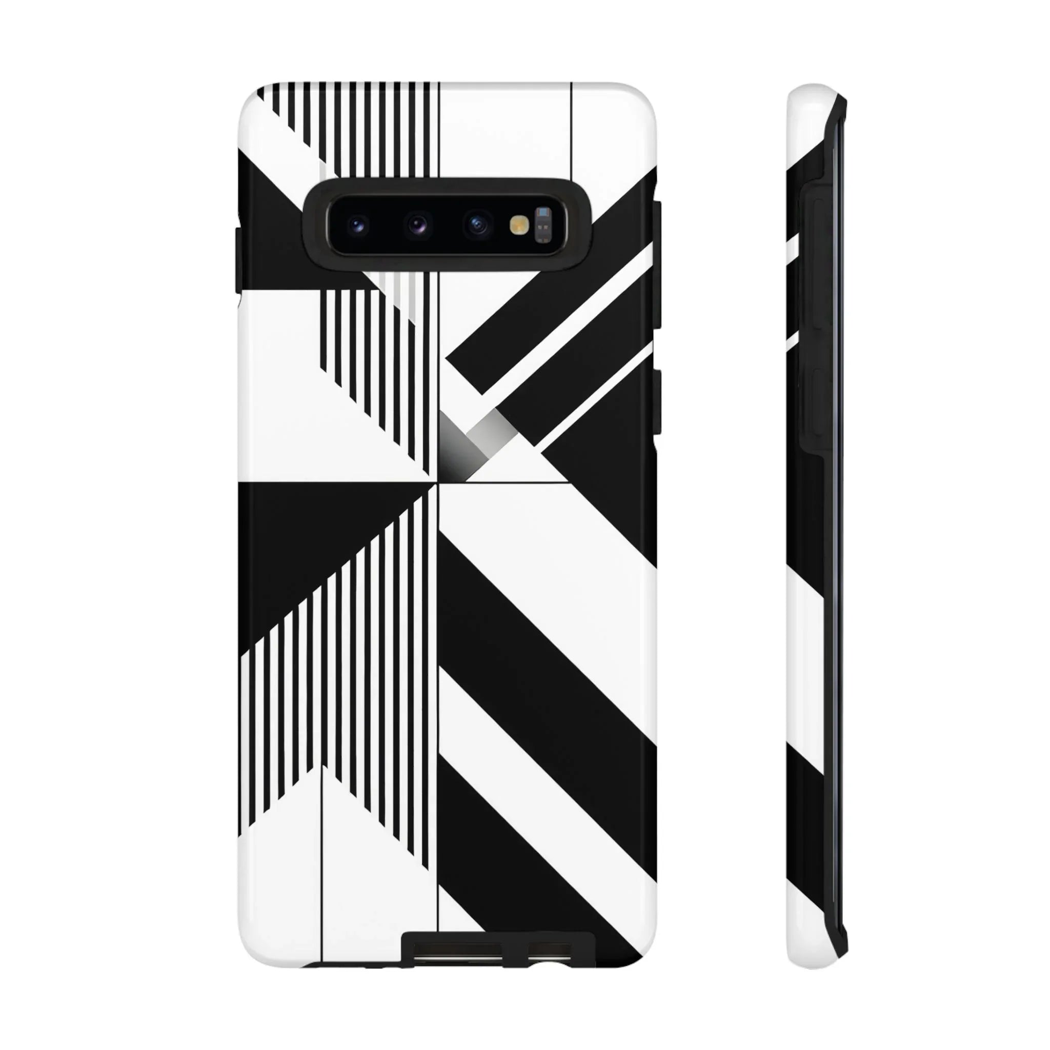 Monochrome Tough Phone Case for iPhone 11-16 and Galaxy S20–S25 - KARARMDESIGN