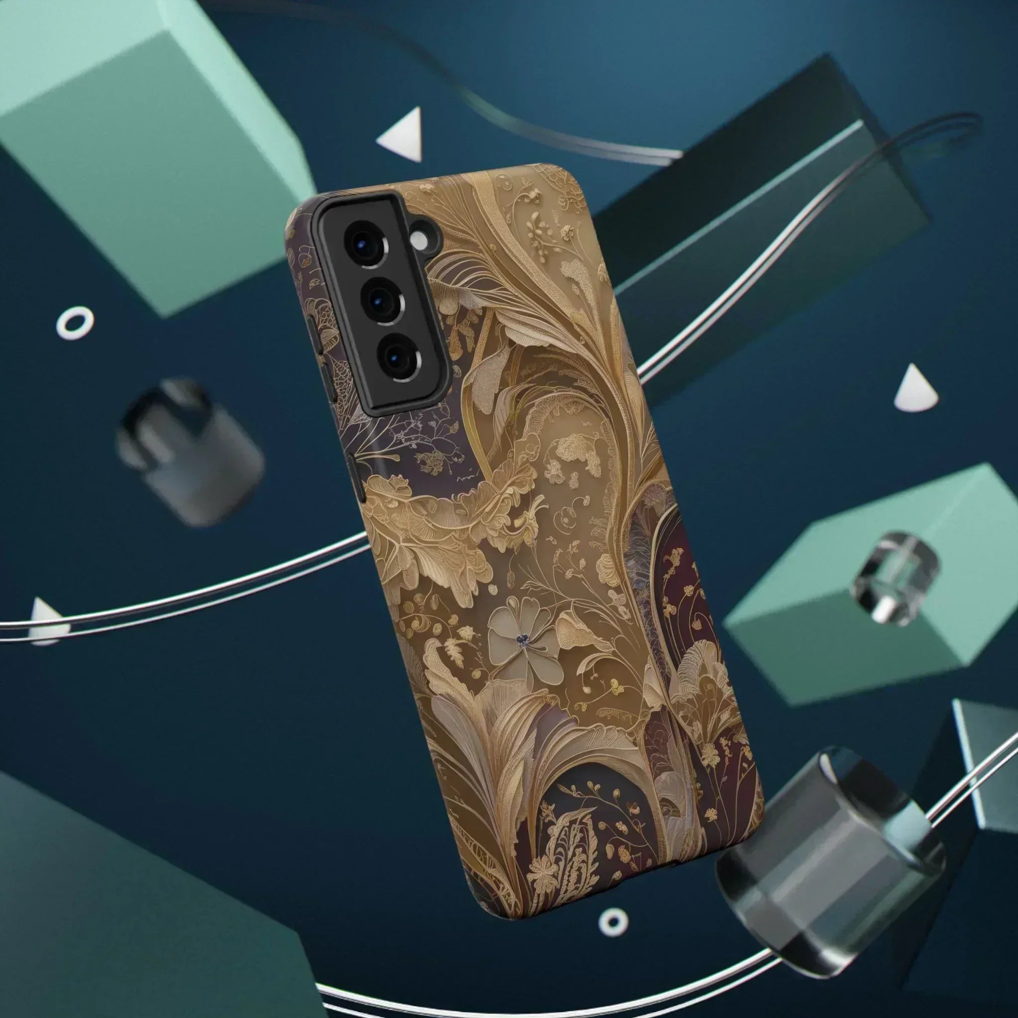 Botanical Luxury Design Phone Case for iPhone 12-16 and Galaxy S21-S22 - KARARMDESIGN