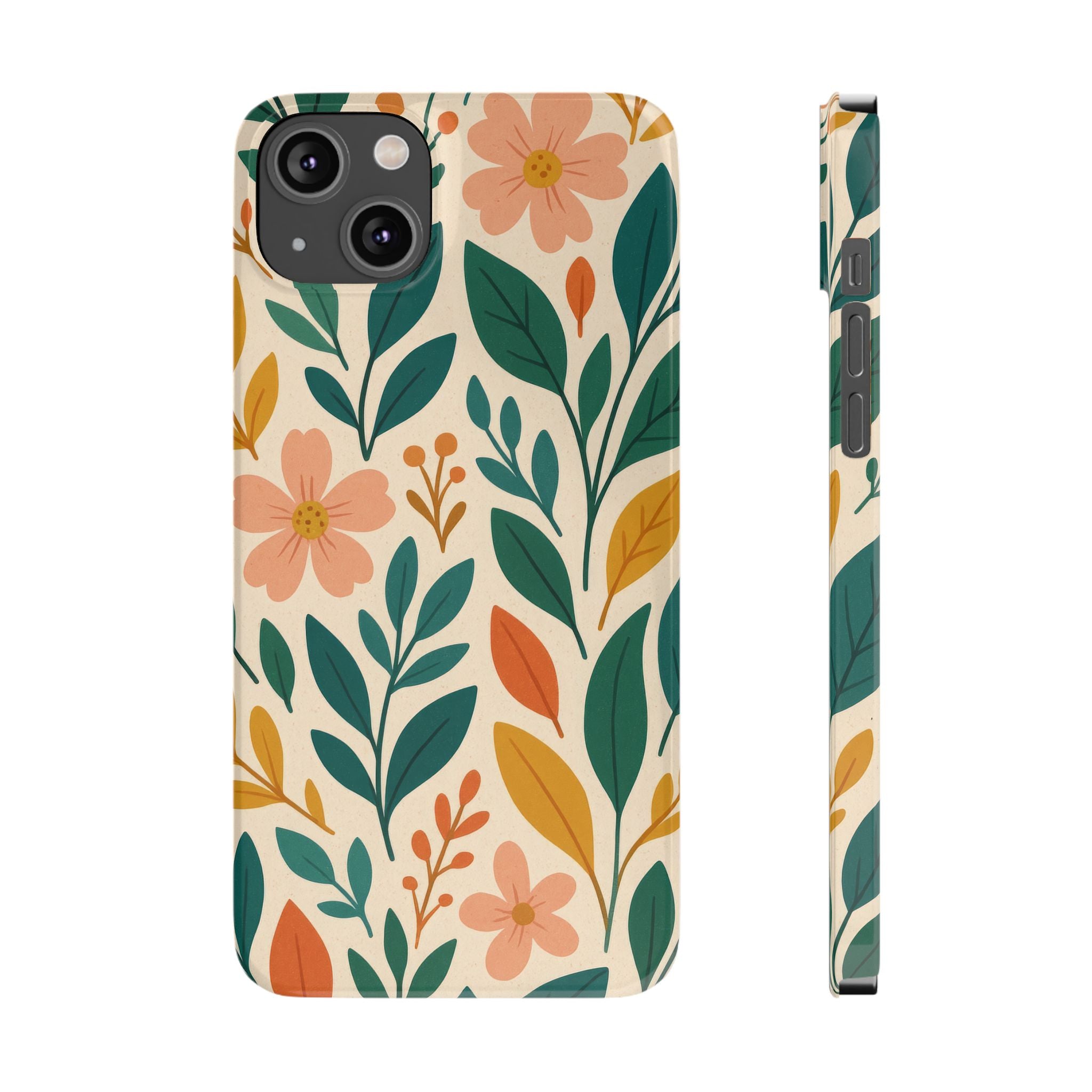 Floral Harmony Phone Case for iPhone 11-17