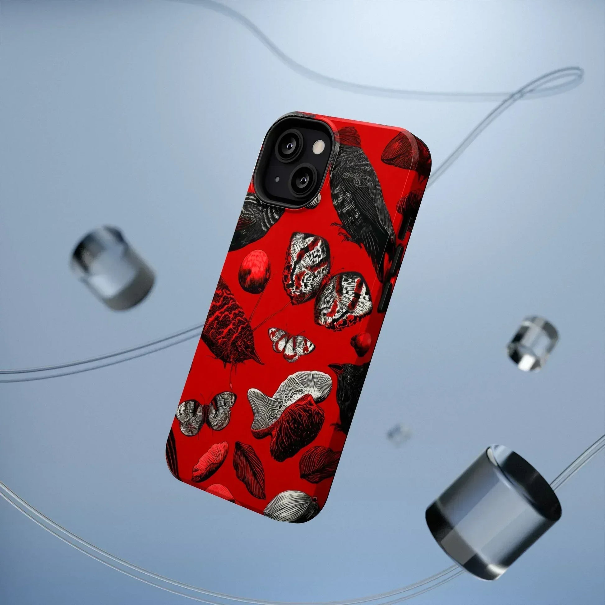 Crimson Wilderness Phone Case for iPhone 11-17 - KARARMDESIGN