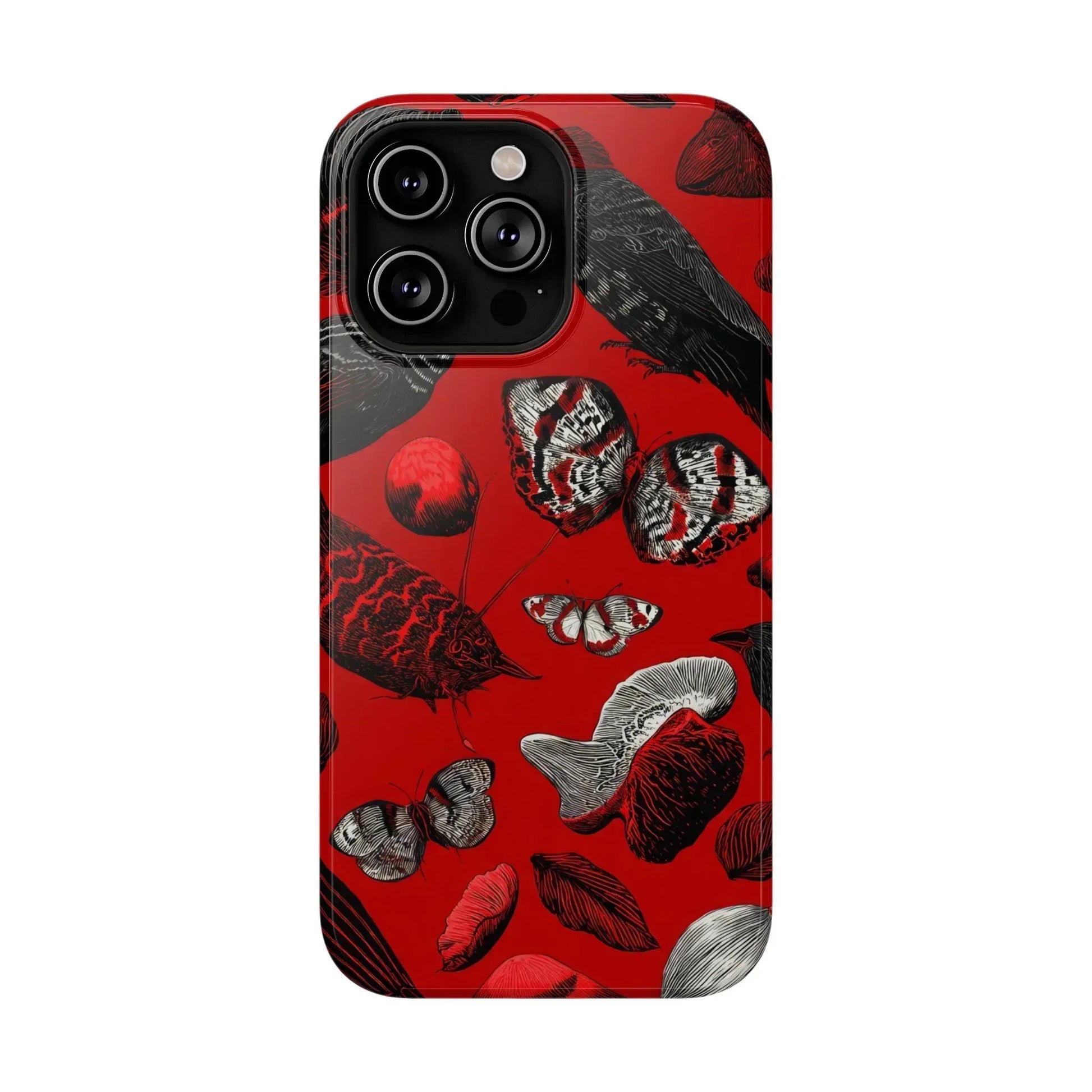 Crimson Wilderness Phone Case for iPhone 11-17 - KARARMDESIGN