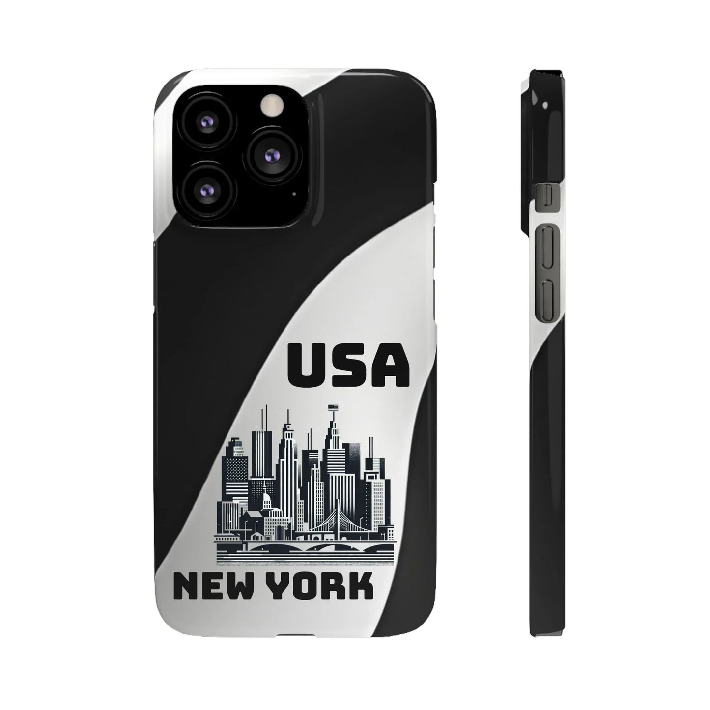 Monochrome New York City Skyline Phone Case for iPhone, Galaxy & Pixel - KarArmDesign