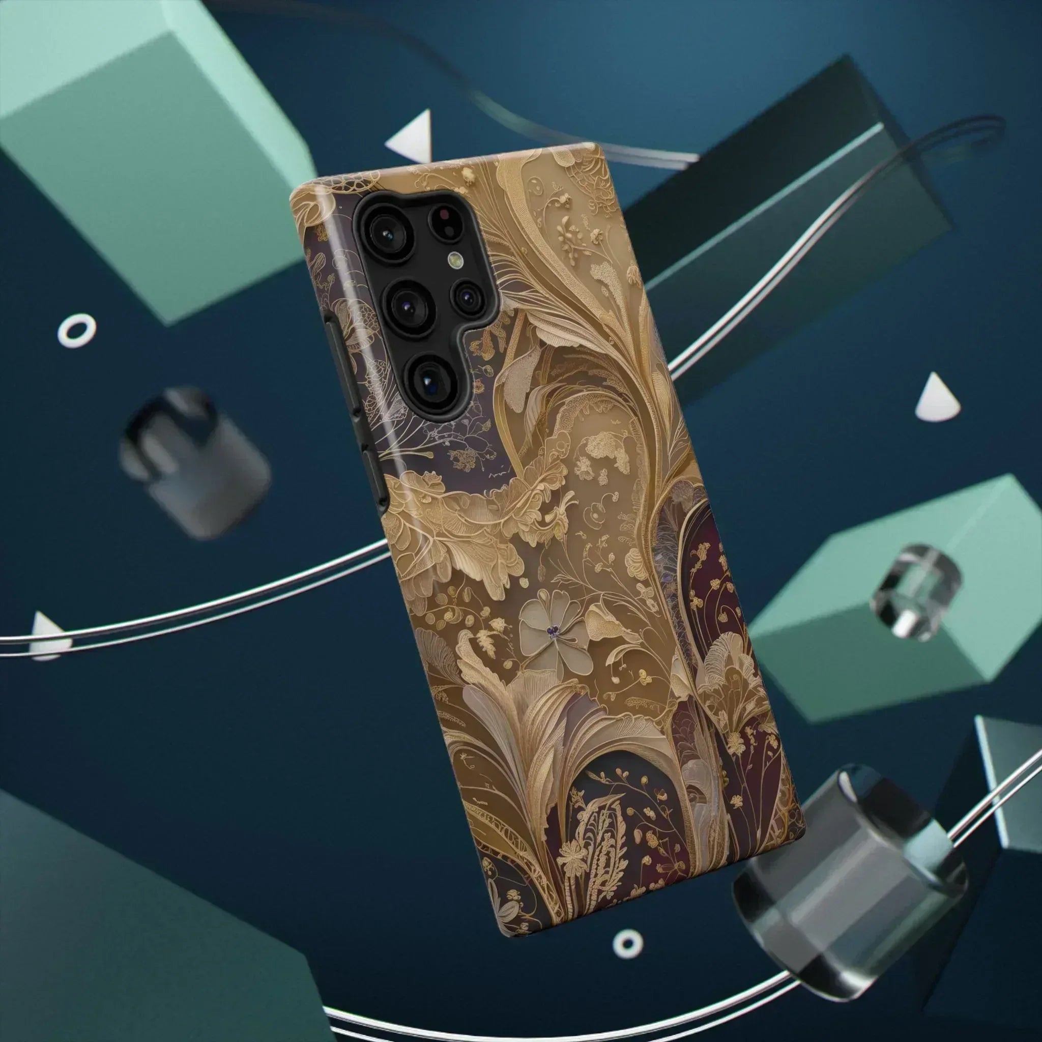 Botanical Luxury Design Phone Case for iPhone 12-16 and Galaxy S21-S22 - KARARMDESIGN