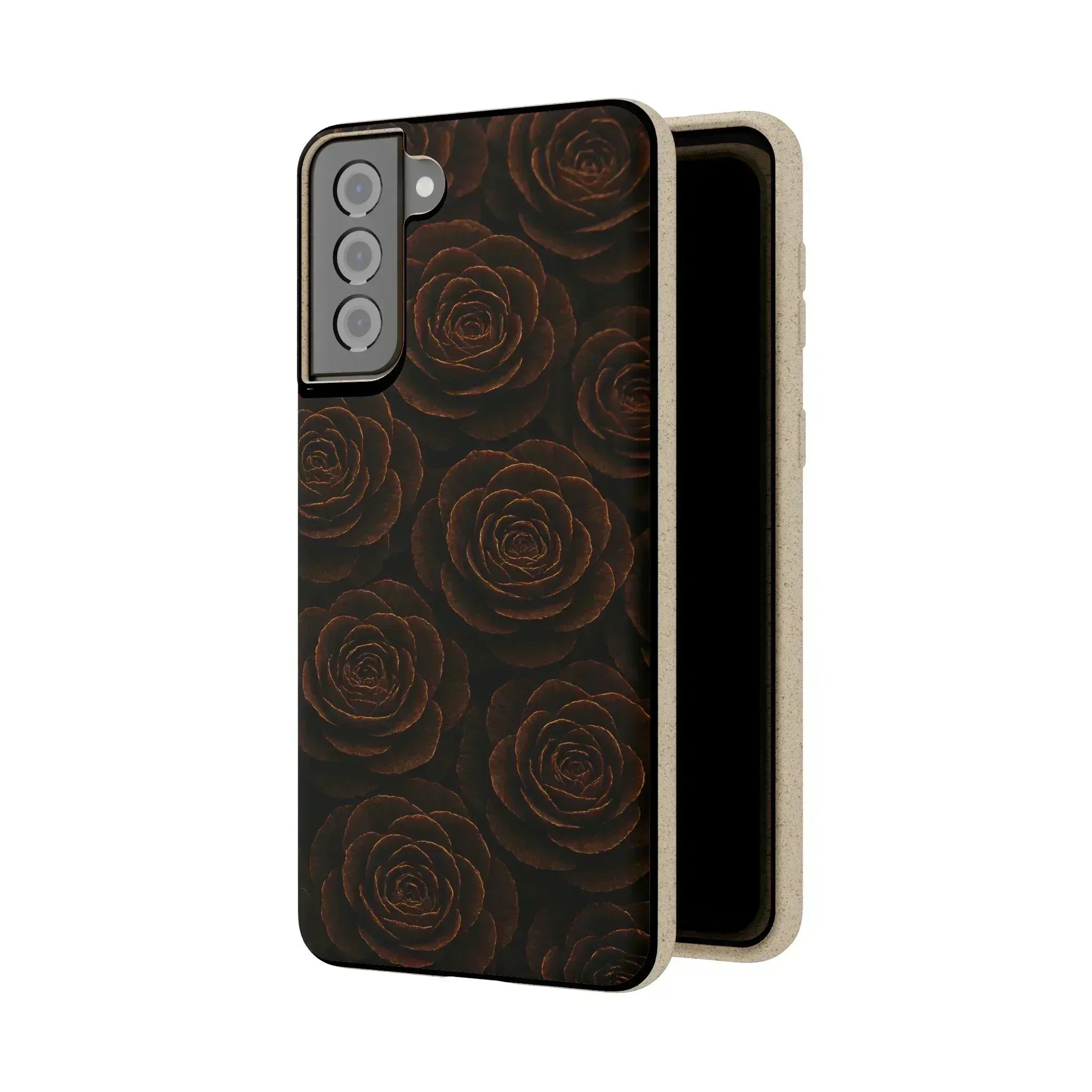 Wooden Roses Phone Case for iPhone 11-16 and Samsung Galaxy S20-S22 - KARARMDESIGN