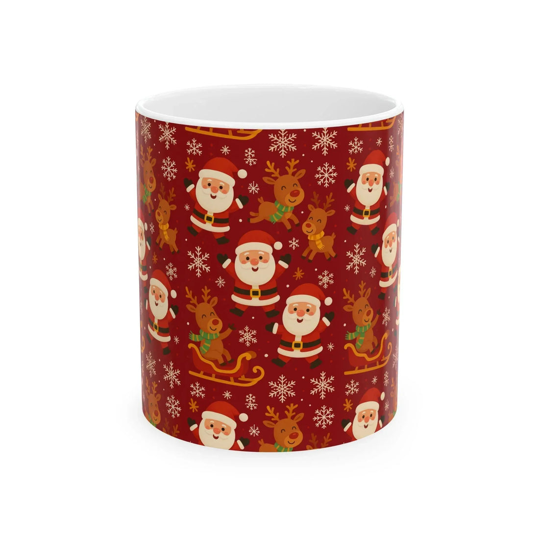 Santa Sleigh Ride Mug - Ceramic Mug, (11oz, 15oz) - KARARMDESIGN