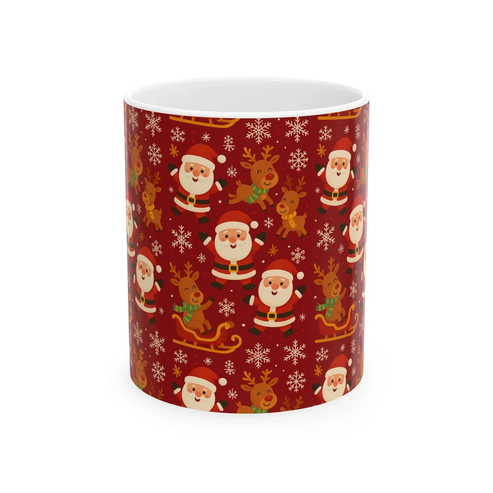 Santa Sleigh Ride Mug - Ceramic Mug, (11oz, 15oz) - KARARMDESIGN