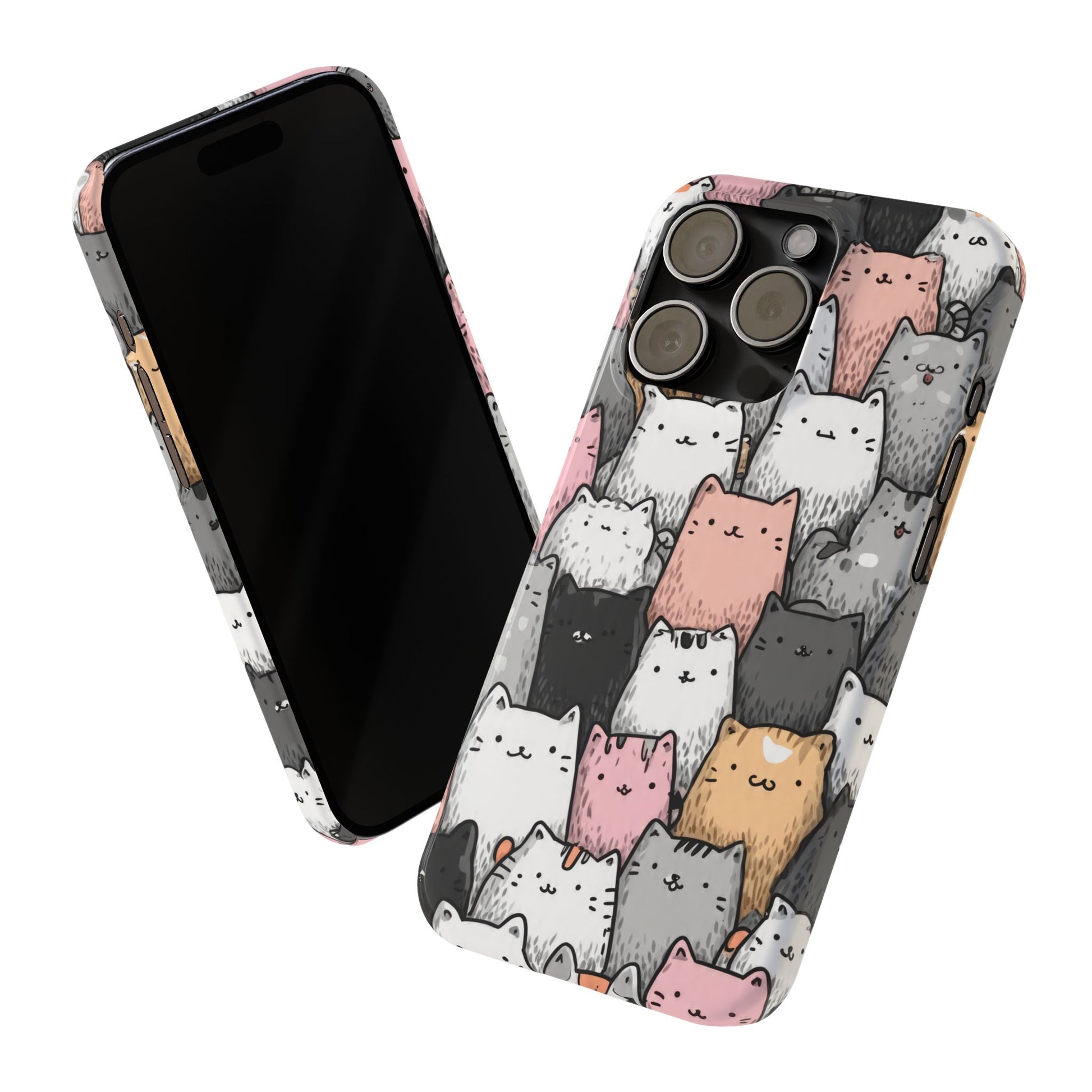 Cat Carnival Phone Case for iPhone 11-17 Models - KARARMDESIGN