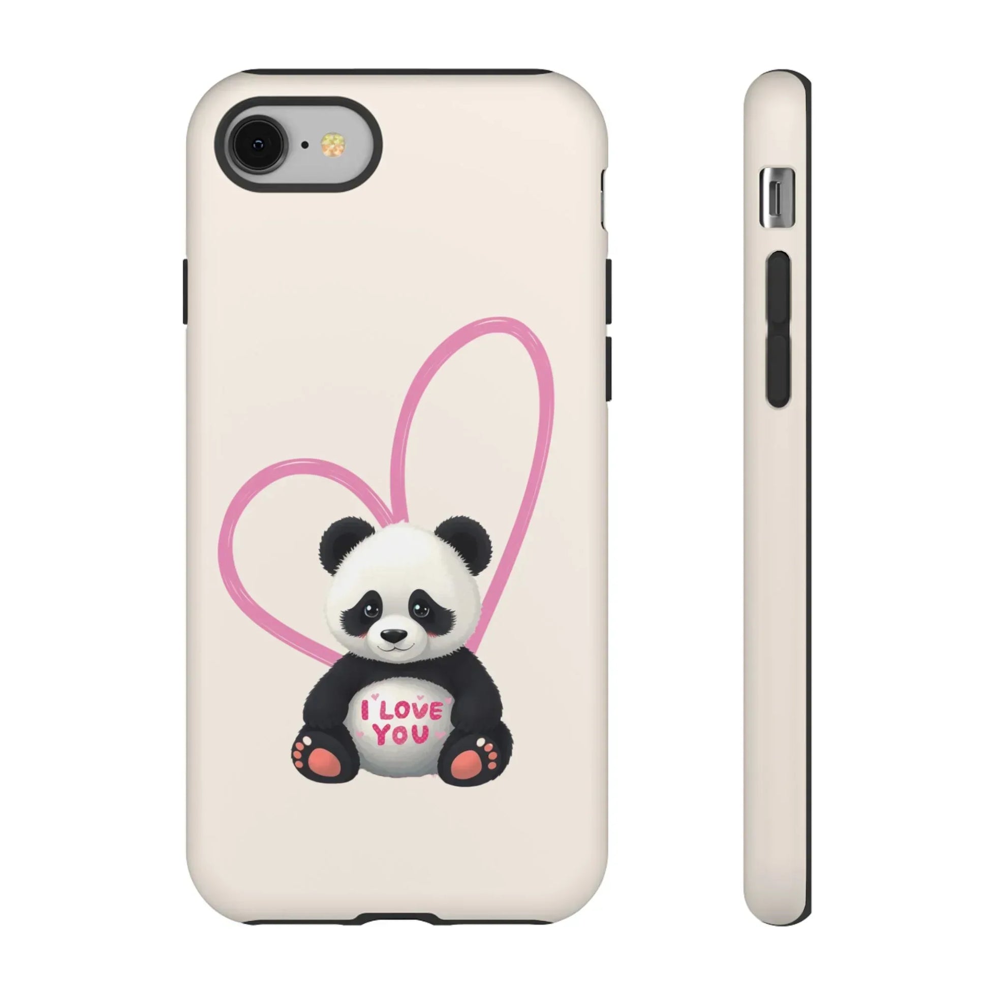 Cute Panda Heart Love Phone Case for iPhone 8-16 - KARARMDESIGN