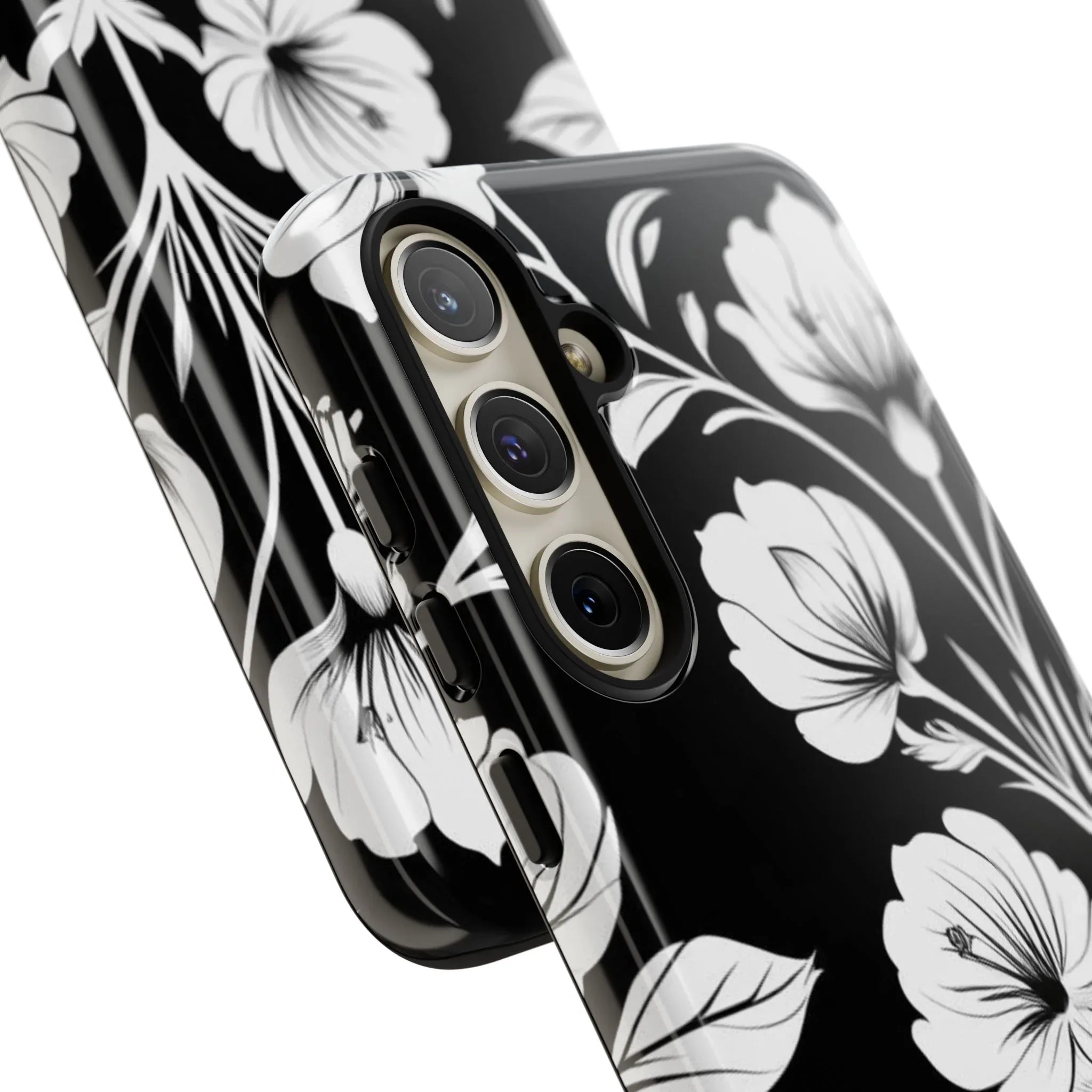 Elegant Floral Phone Case for Galaxy S20-S25 - KARARMDESIGN