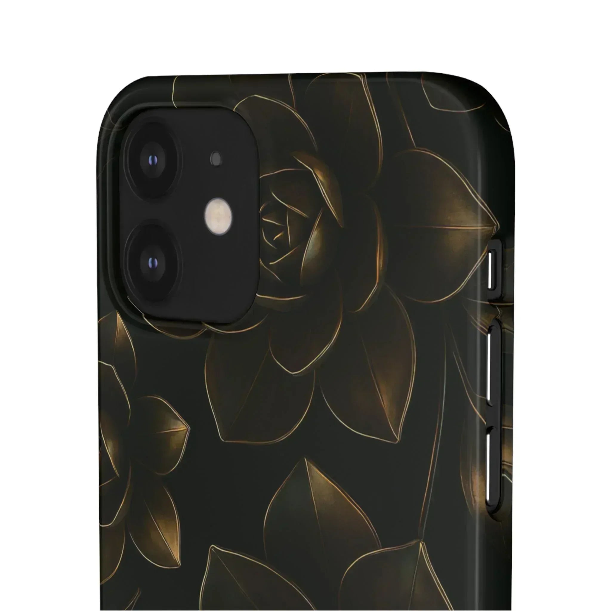 Metal Flower Phone Case for iPhone 8-16 and Galaxy S20-S24 - KARARMDESIGN