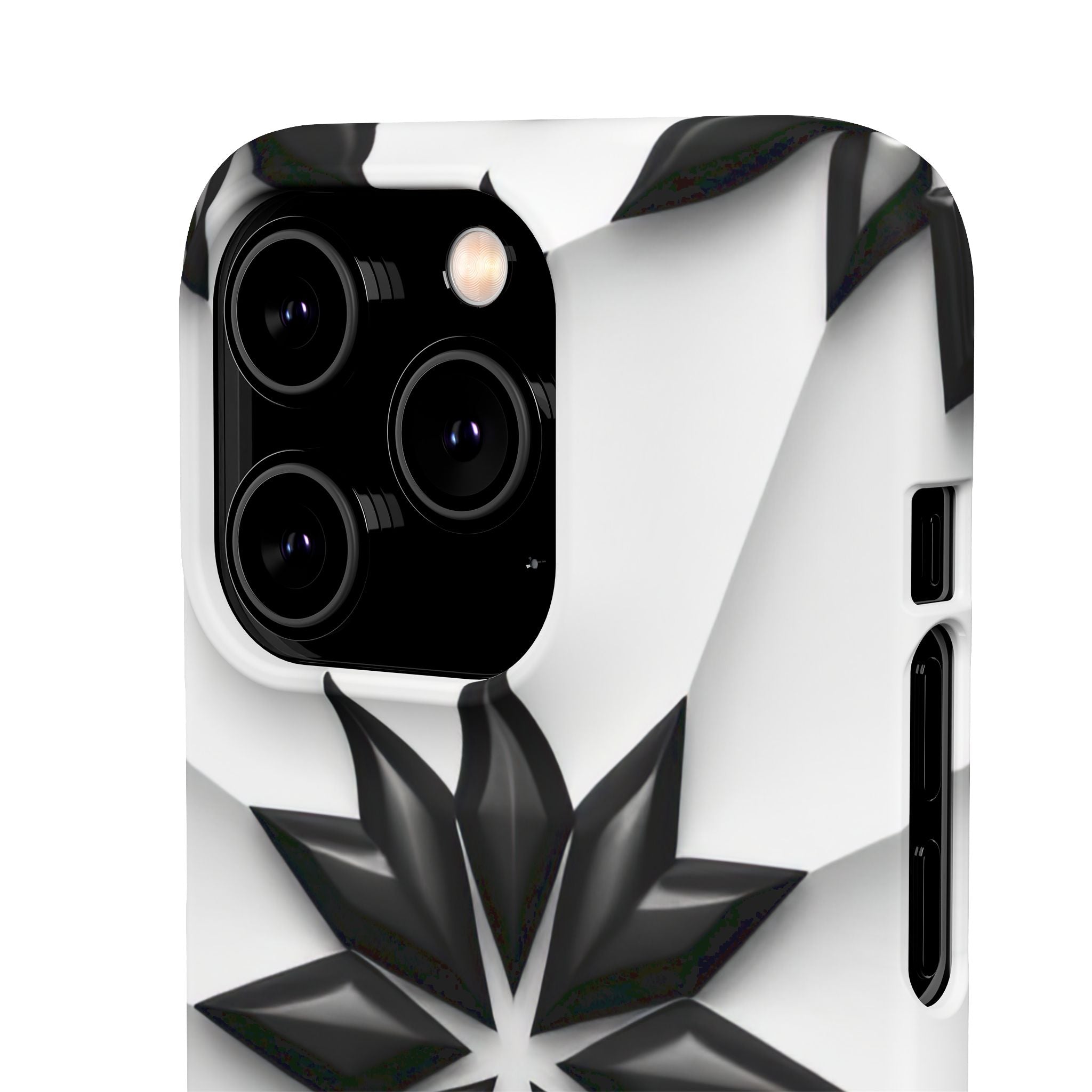 Black & White Geometric Snap Case for iPhone & Samsung Galaxy