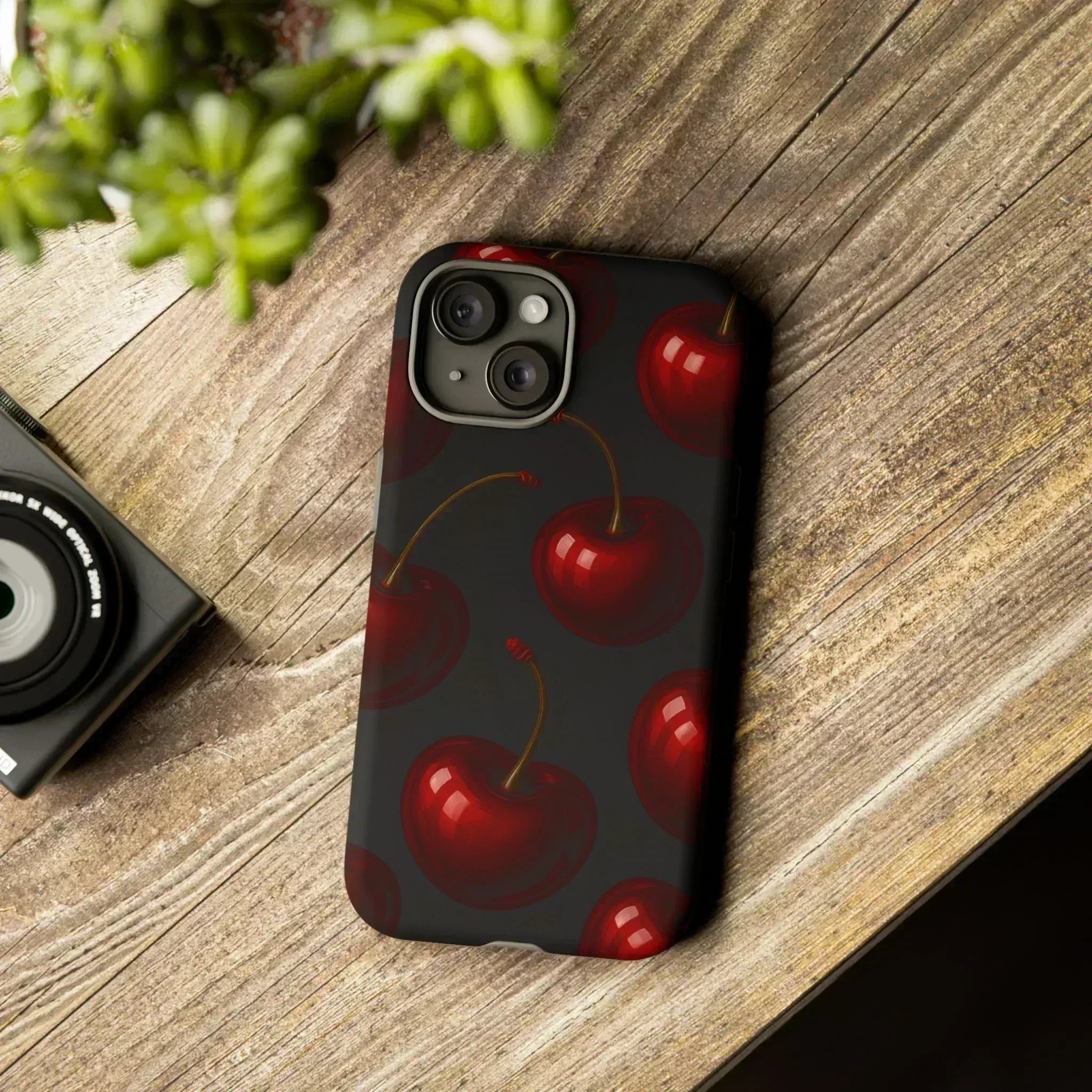 Cherry Phone Case for iPhone X-16 and Galaxy S20-S25 - KARARMDESIGN