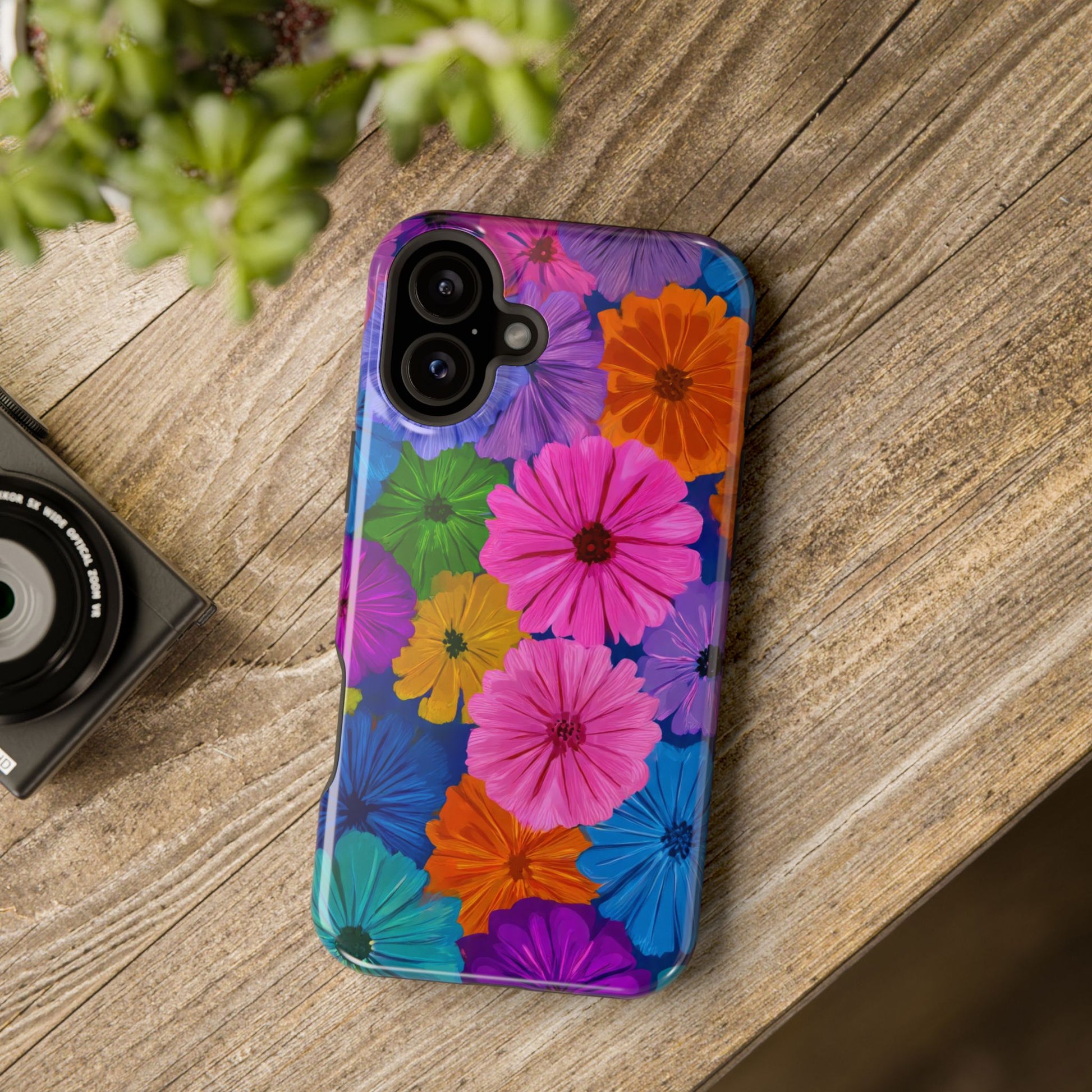 Bloom Pattern Phone Case for iPhone 11-17 and Galaxy S21-S22 Models - KARARMDESIGN