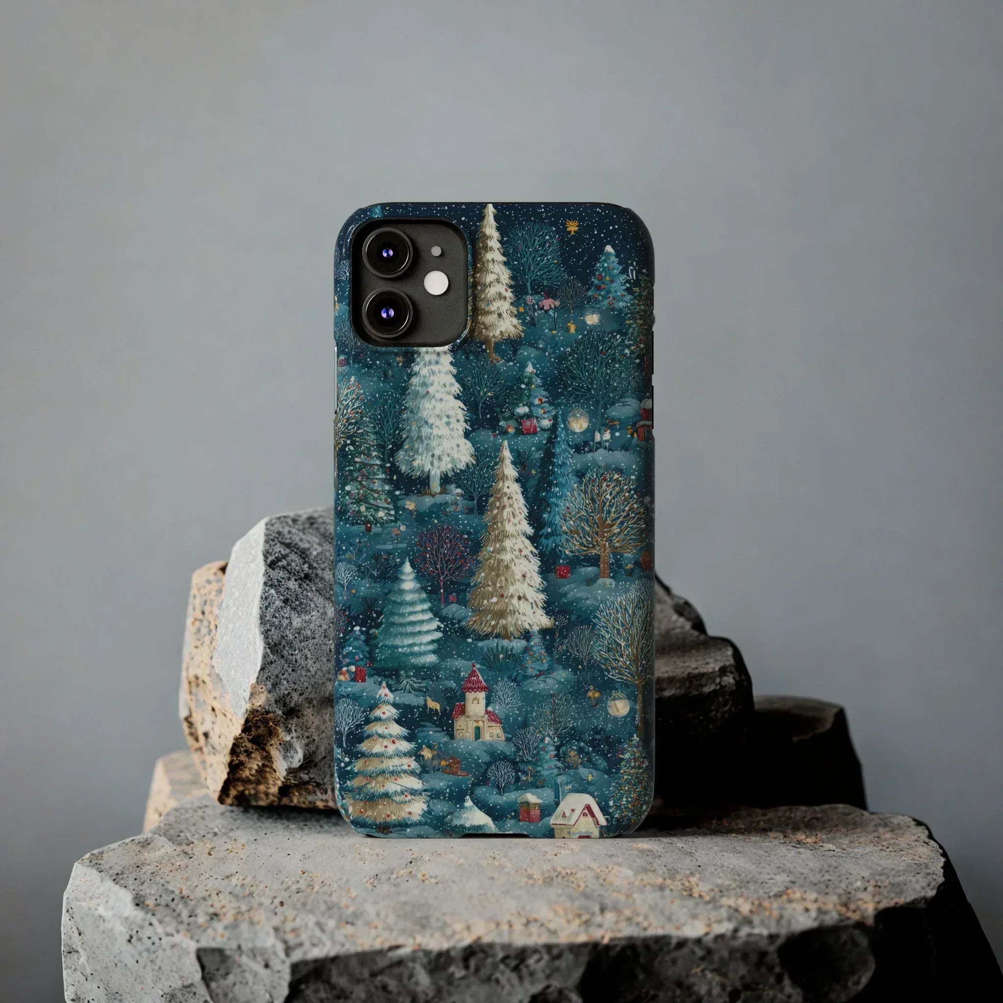 Frosty Forest Phone Case for iPhone 11-17 - KARARMDESIGN
