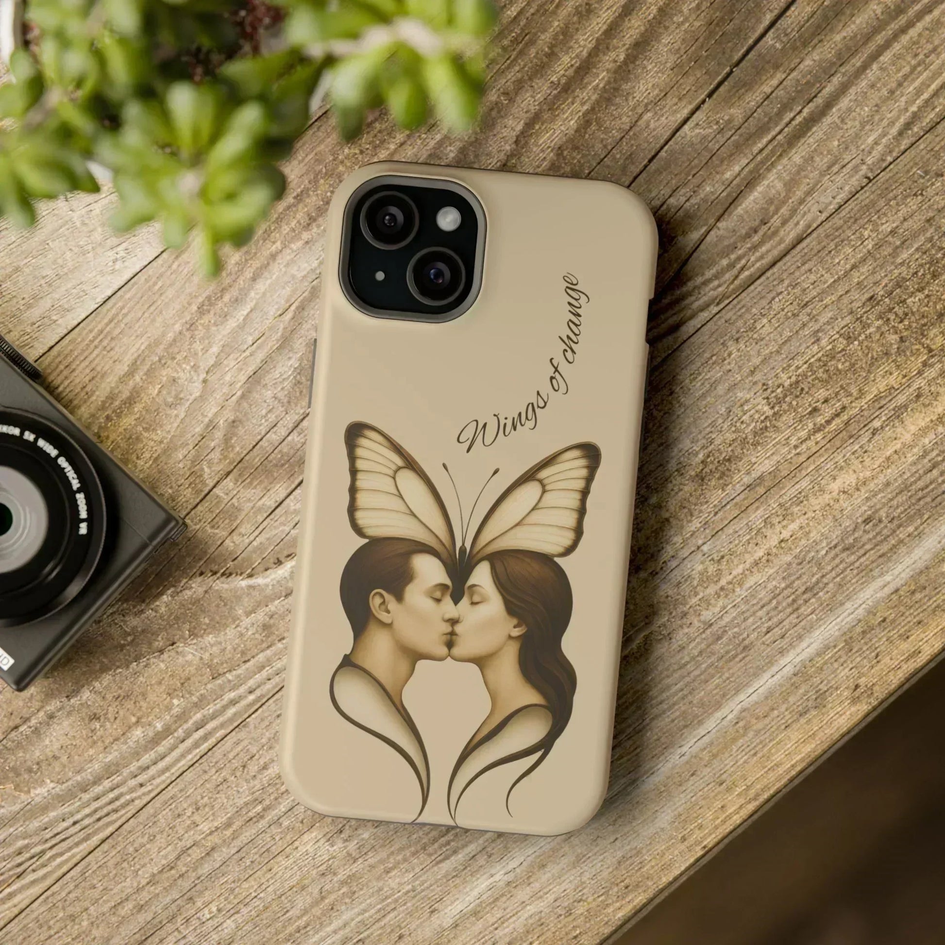 Romantic Butterfly Couple Phone Case for iPhone 12-16 and Samsung Galaxy S22 - KarArmDesign